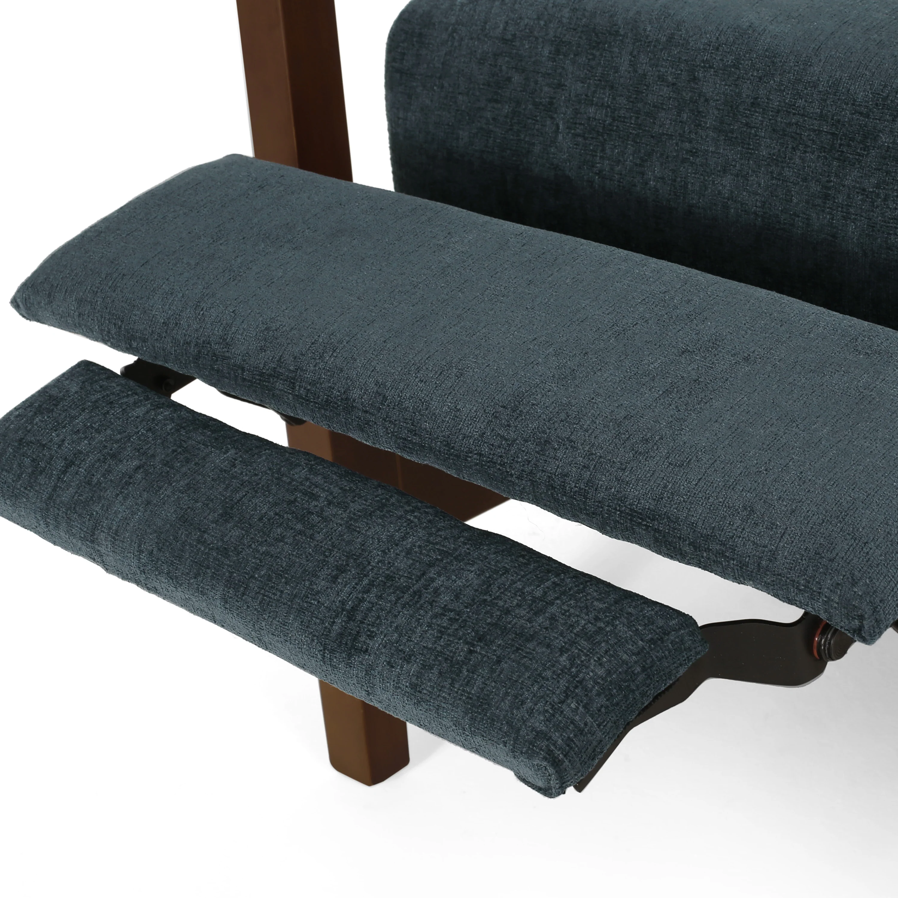 Castner Contemporary Fabric Waterfall Back Pushback Recliner - furnishings
