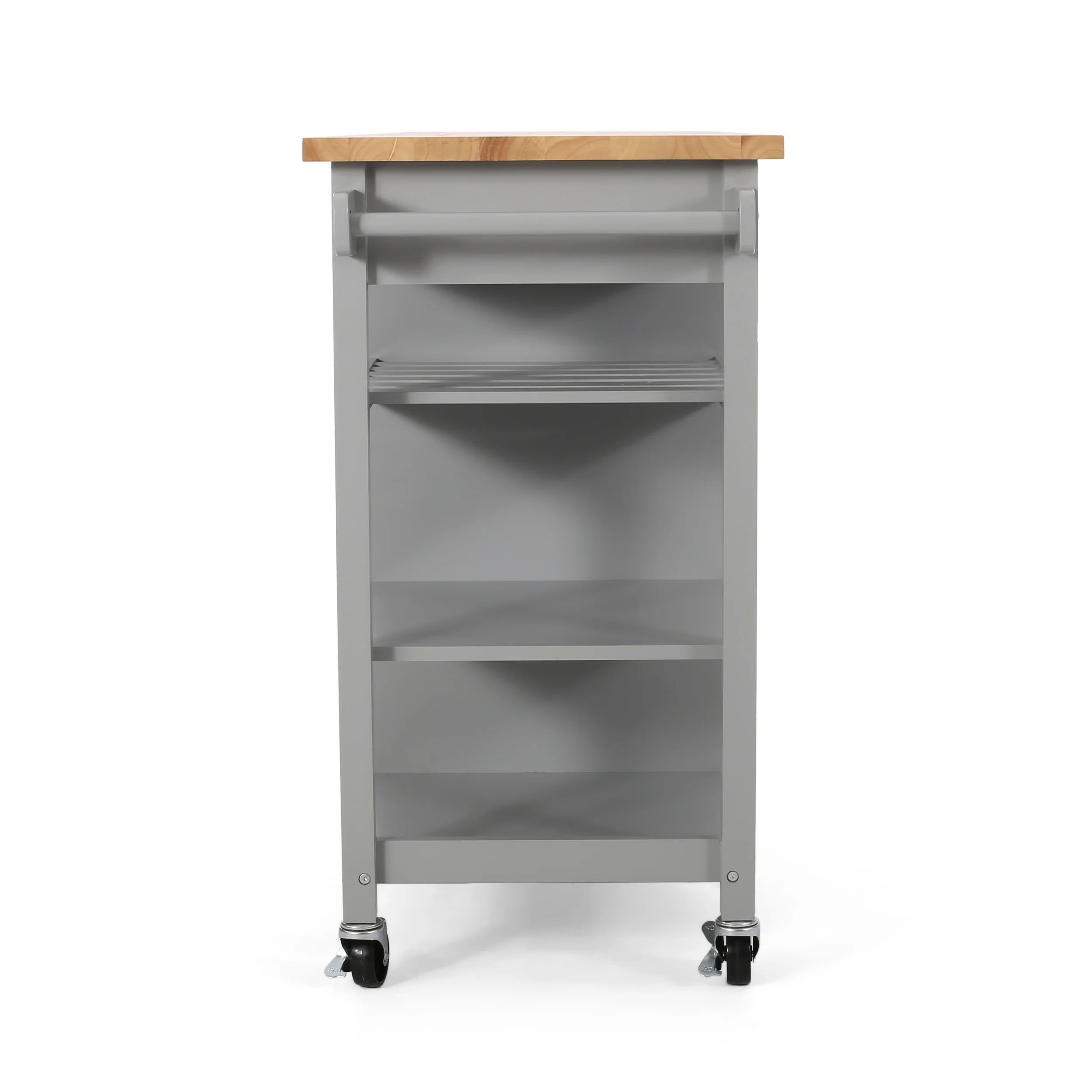 Carmelina Contemporary Kitchen Cart with Wheels - furnishings