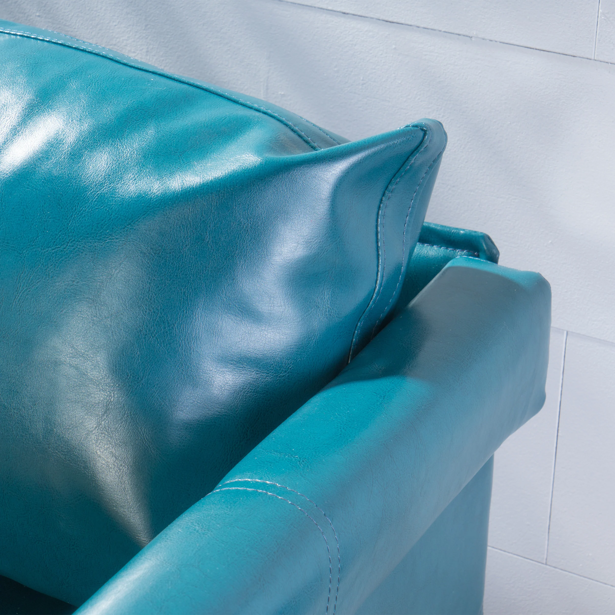 Harbison Leather Loveseat Settee - furnishings