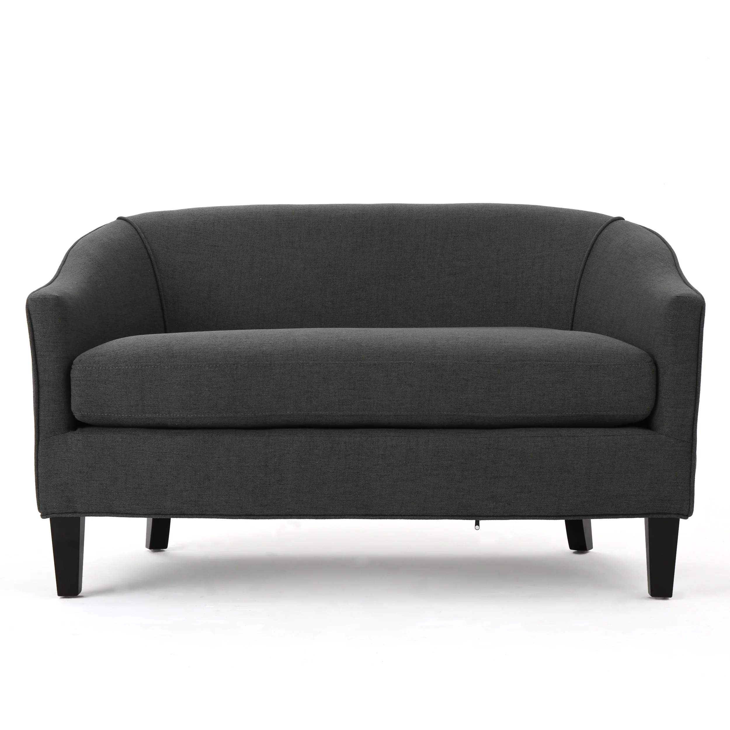 Isolde Modern Petite Loveseat Settee (Fabric or PU Leather) - furnishings