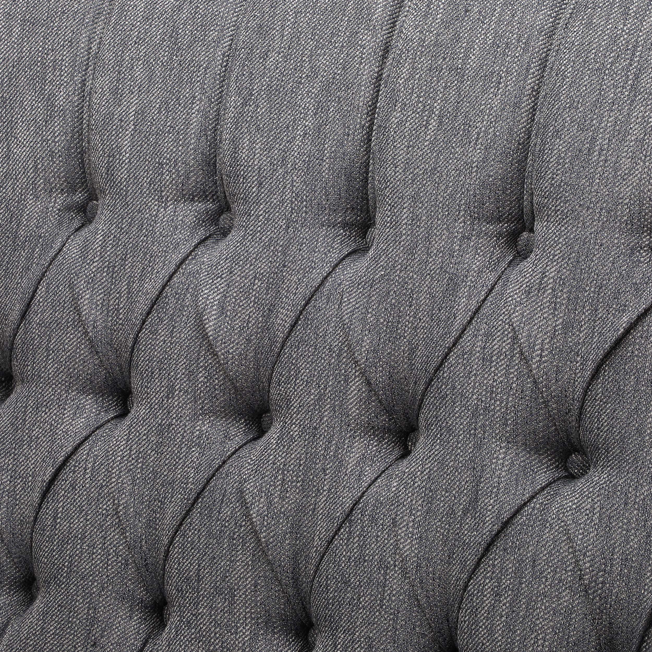 Salome Oversized Tufted Wingback Fabric Push Back Recliner - furnishings