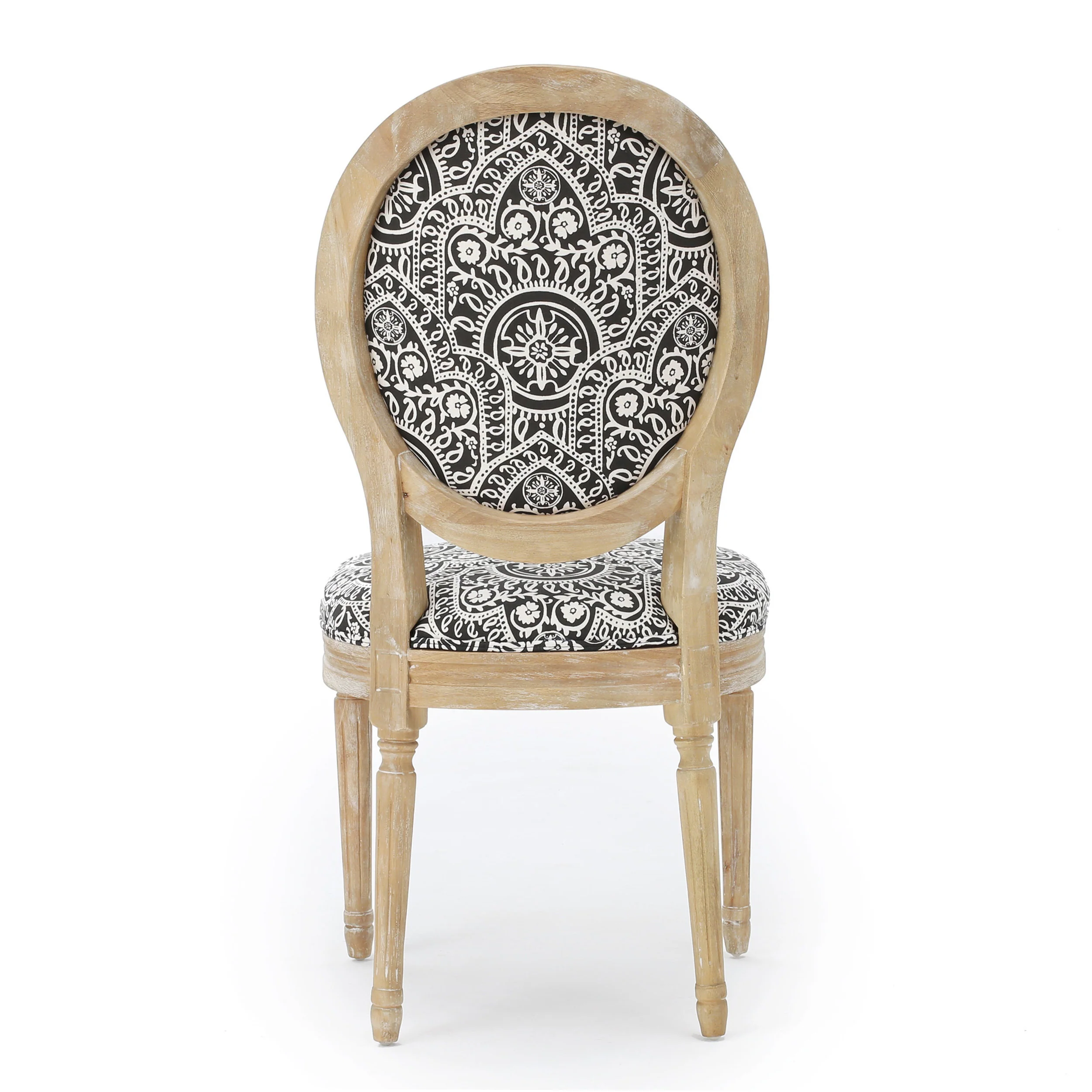 Phinnaeus French Country Fabric Dining Chairs (Set of 2) - furnishings