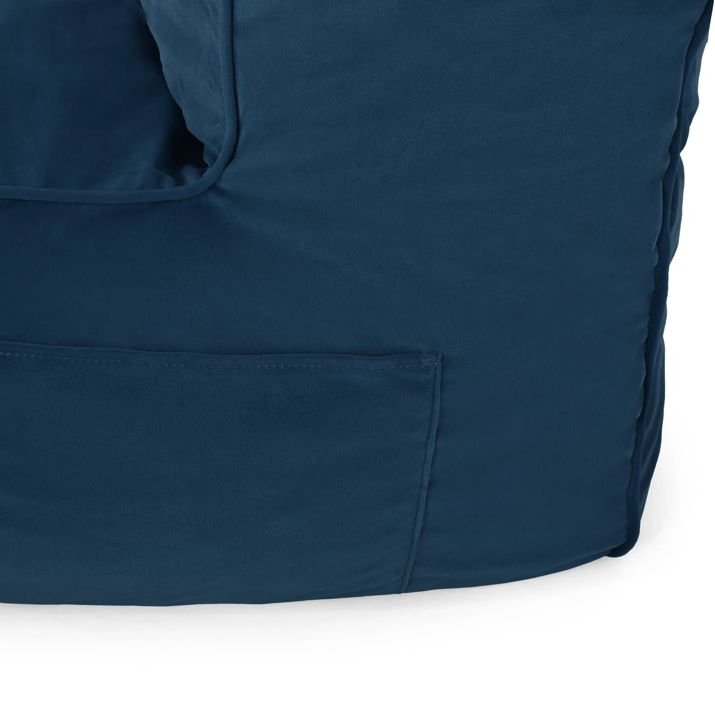 Caraway Modern Velvet Bean Bag Chair - furnishings