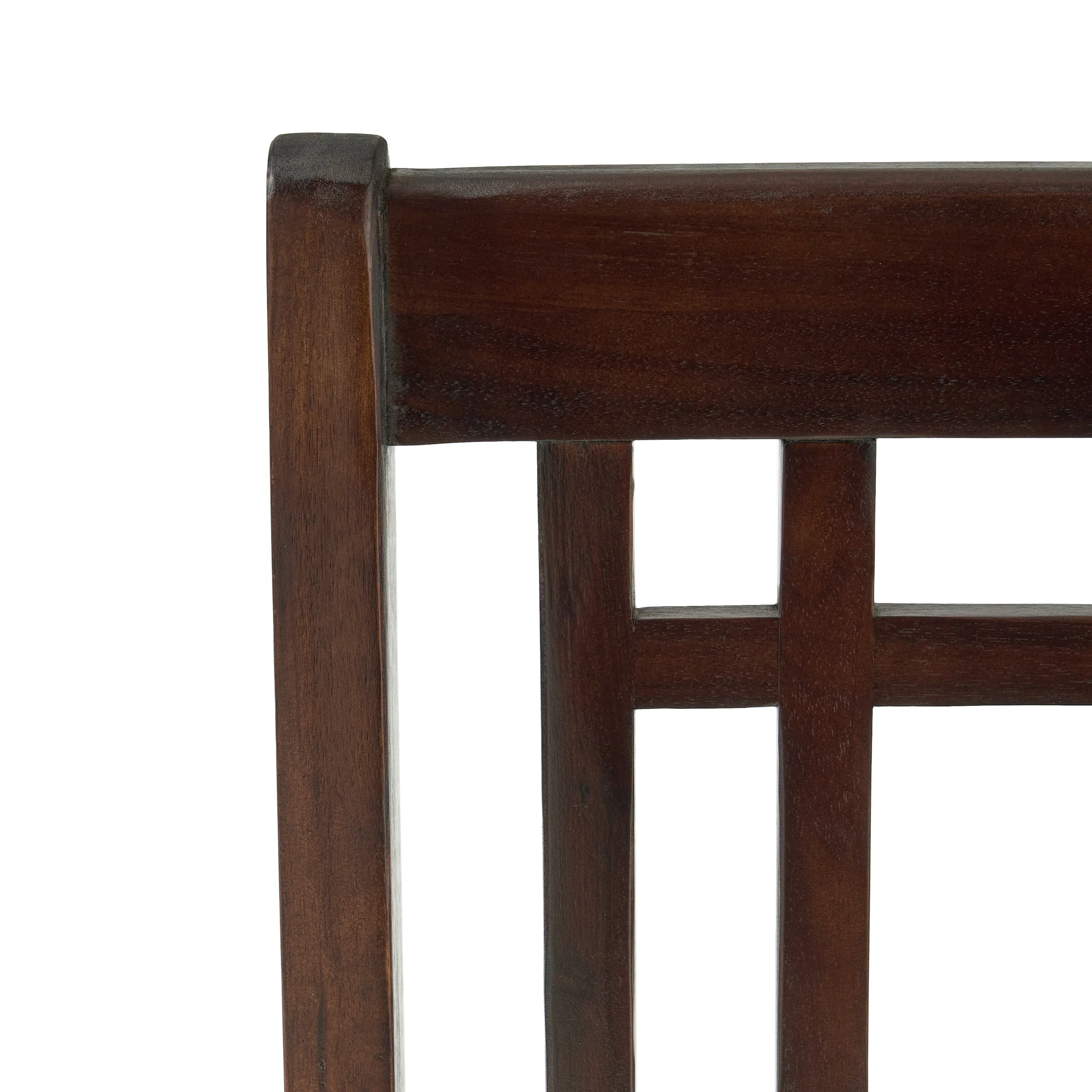 Etodens 26-Inch Brown Mahogany Acacia Counterstool with Beige Cushion (Set of 2) - furnishings