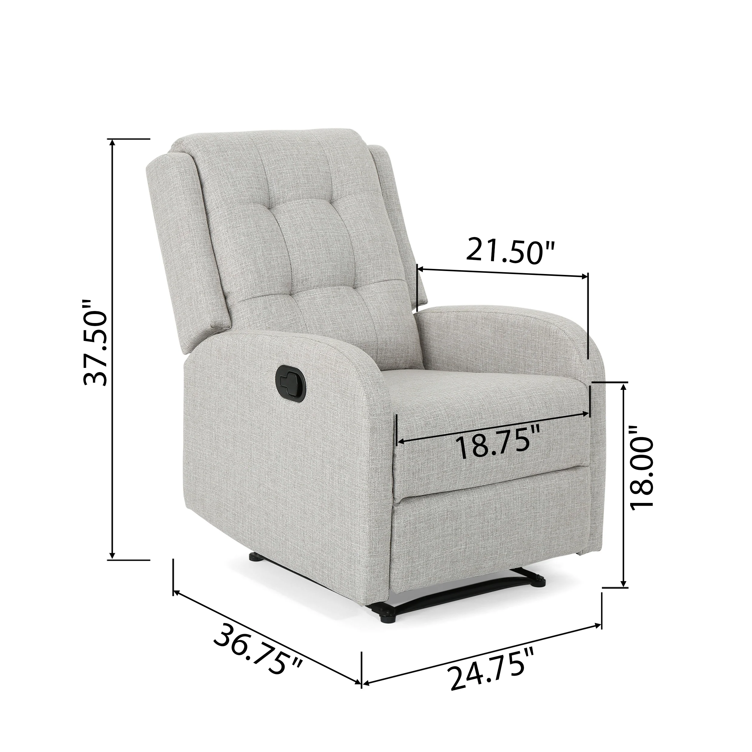 Smith Traditional Upholstered Recliner - furnishings