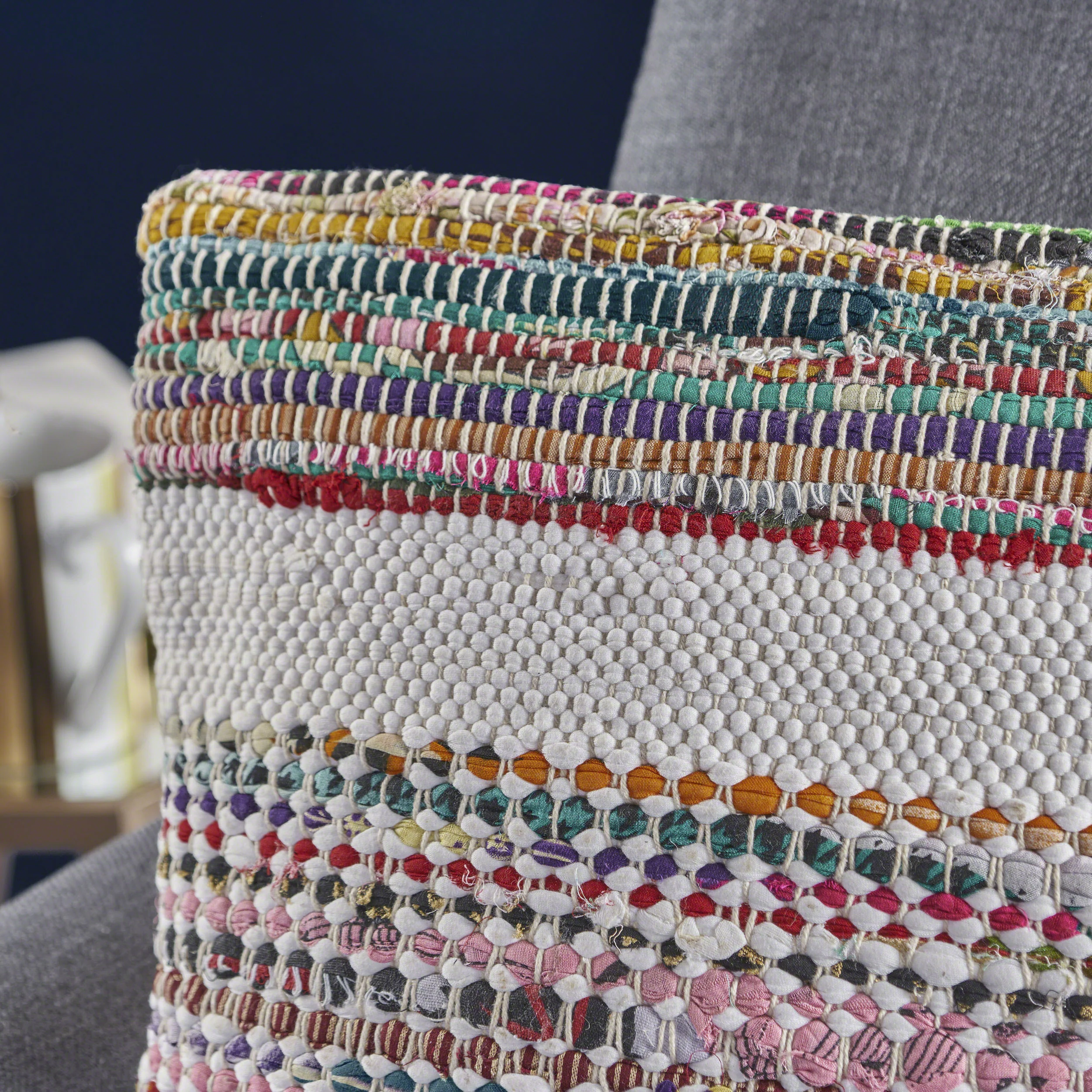 Dover Handcrafted Boho Fabric Pillow - furnishings