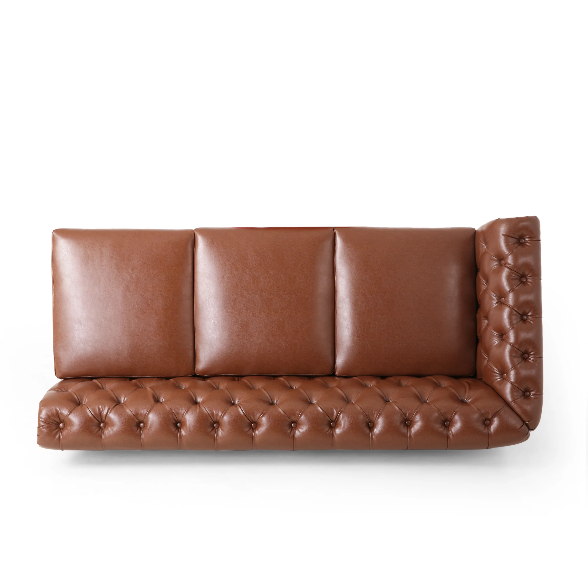 Kinzie Chesterfield Tufted 7 Seater Sectional Sofa with Nailhead Trim - furnishings