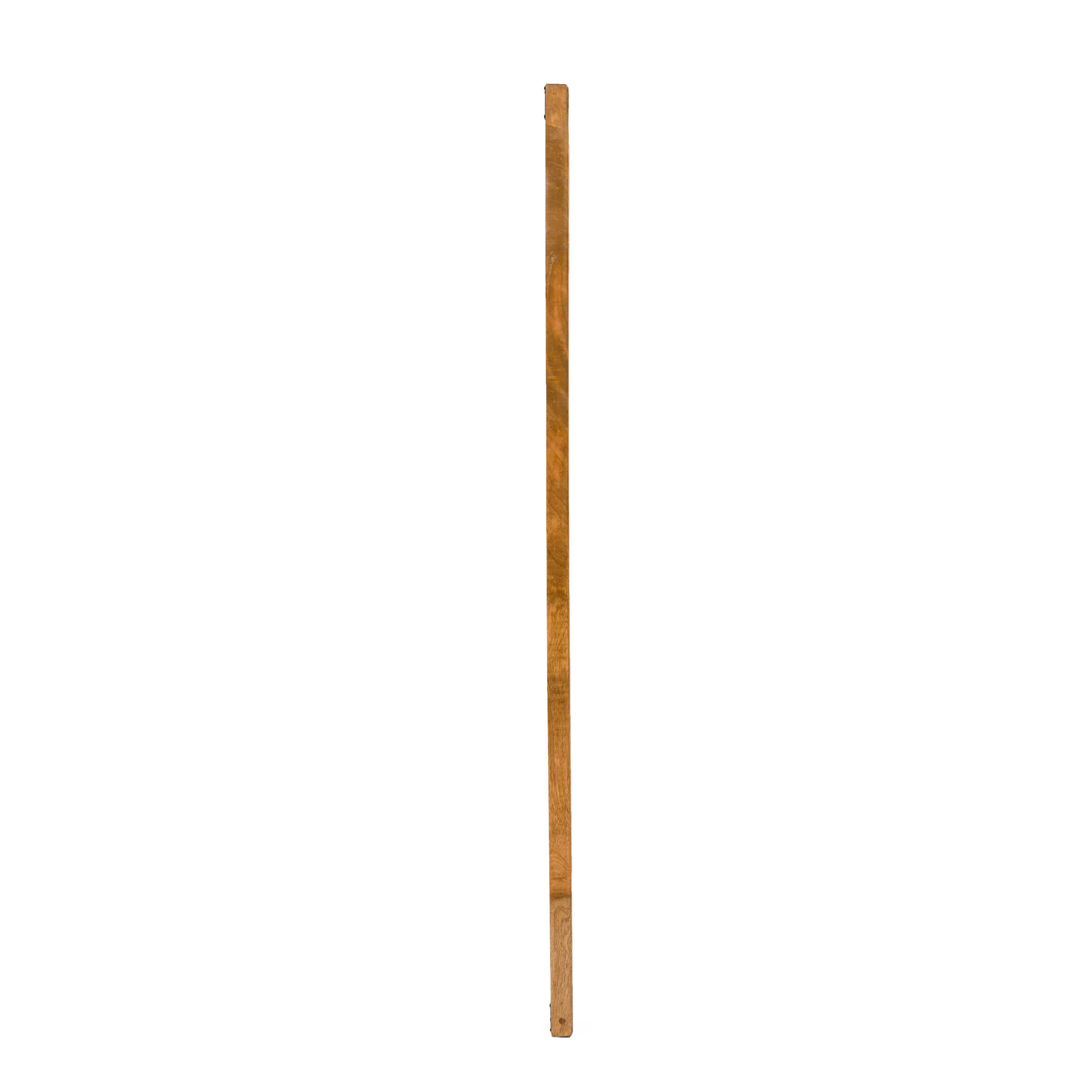 Miske Rustic Handcrafted Mango Wood Standing Mirror, Natural - furnishings