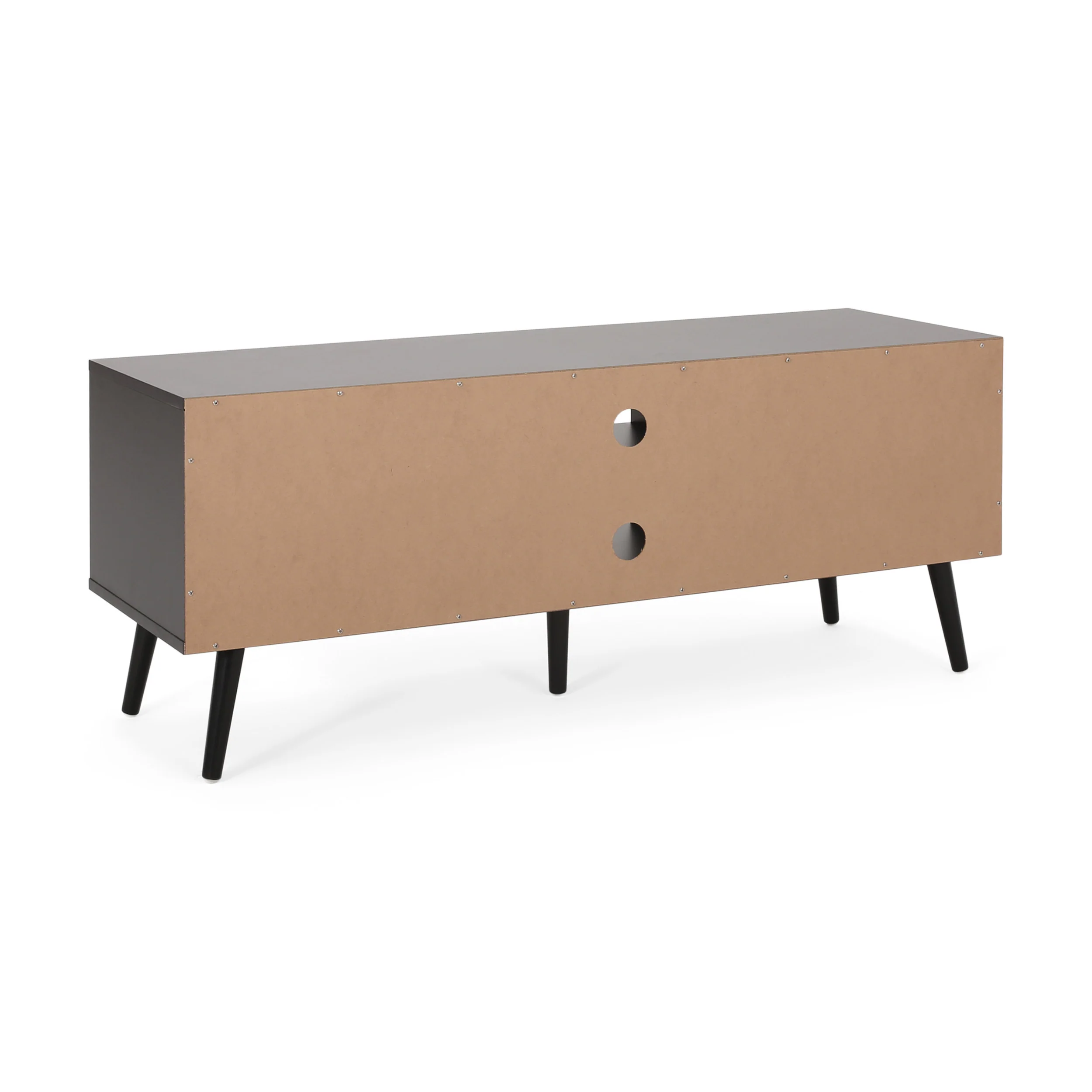 Aaditya Mid Century Modern 2 Cabinets & Shelves TV Stand - furnishings