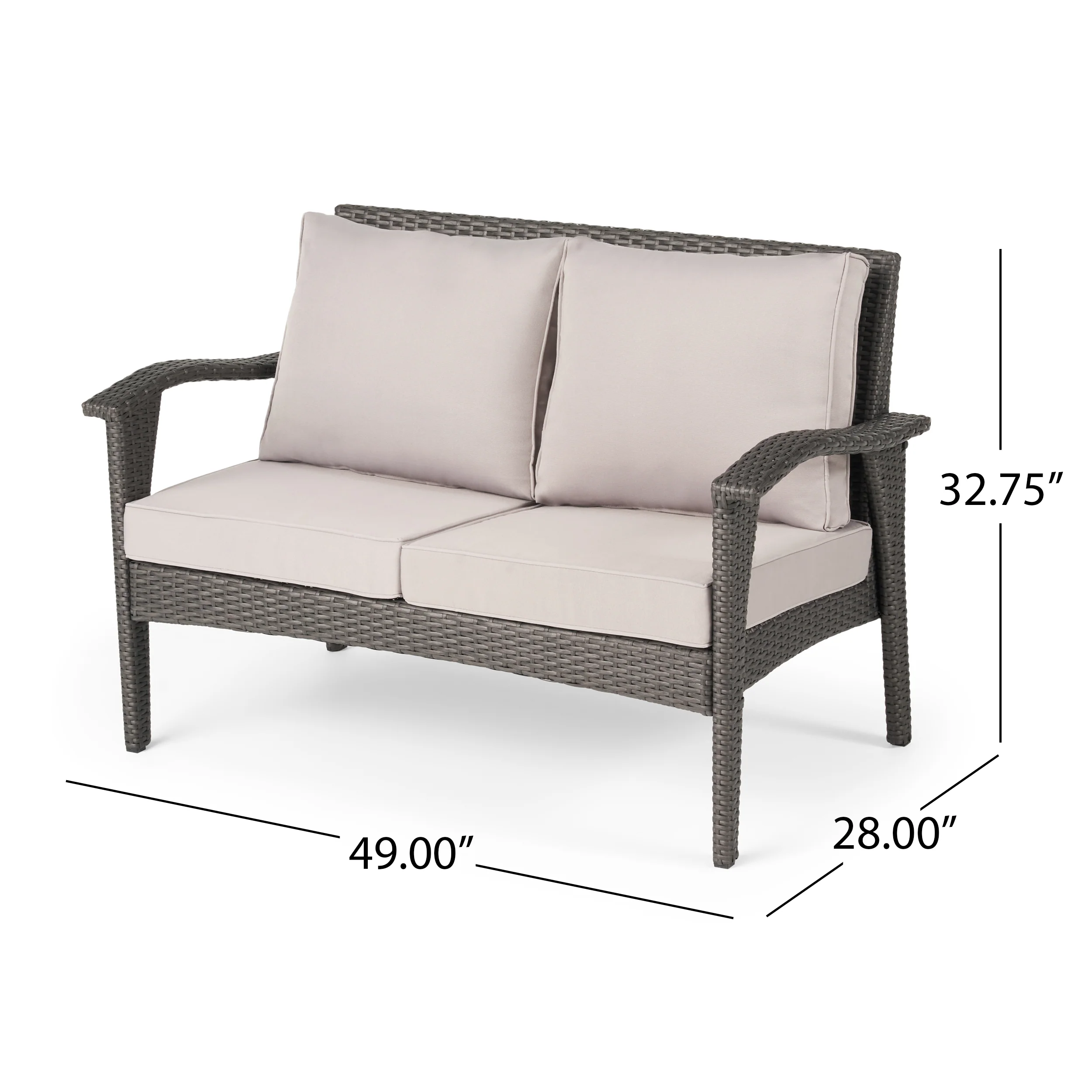 Voyage Outdoor 6 Seater Wicker Chat Set with Cushions - furnishings