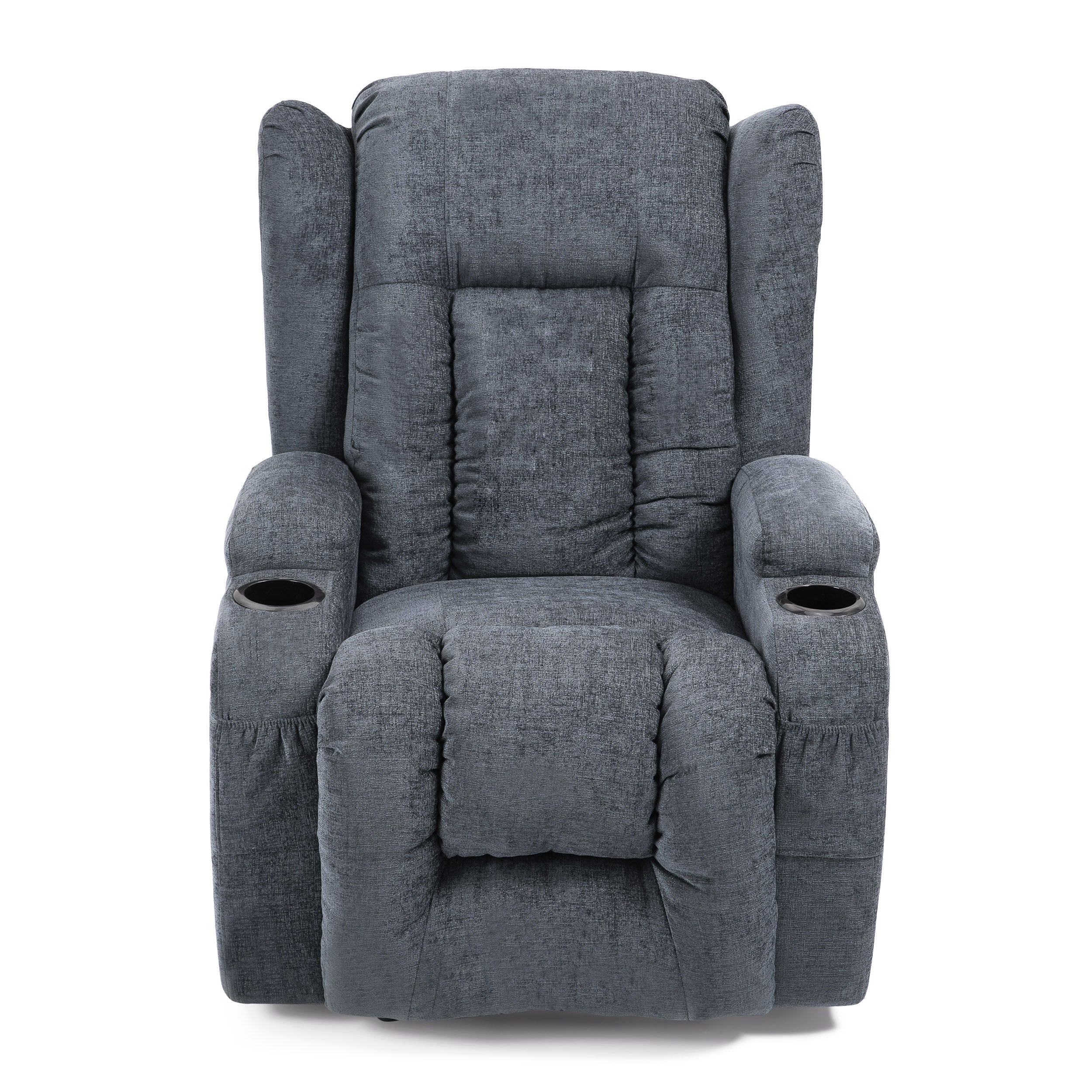Ellerslie Contemporary Pillow Tufted Massage Recliner - furnishings
