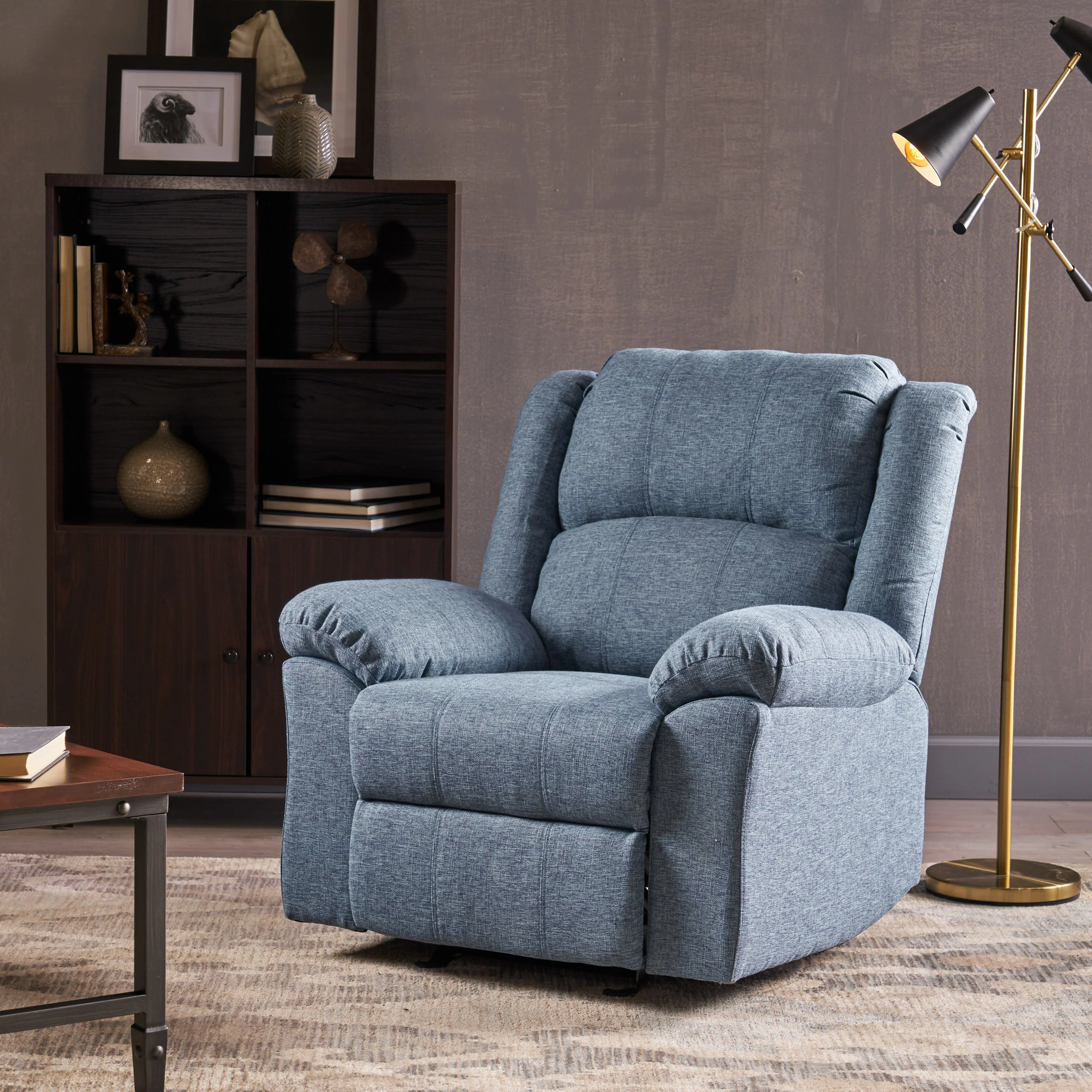 Fabric Gliding Recliner - furnishings