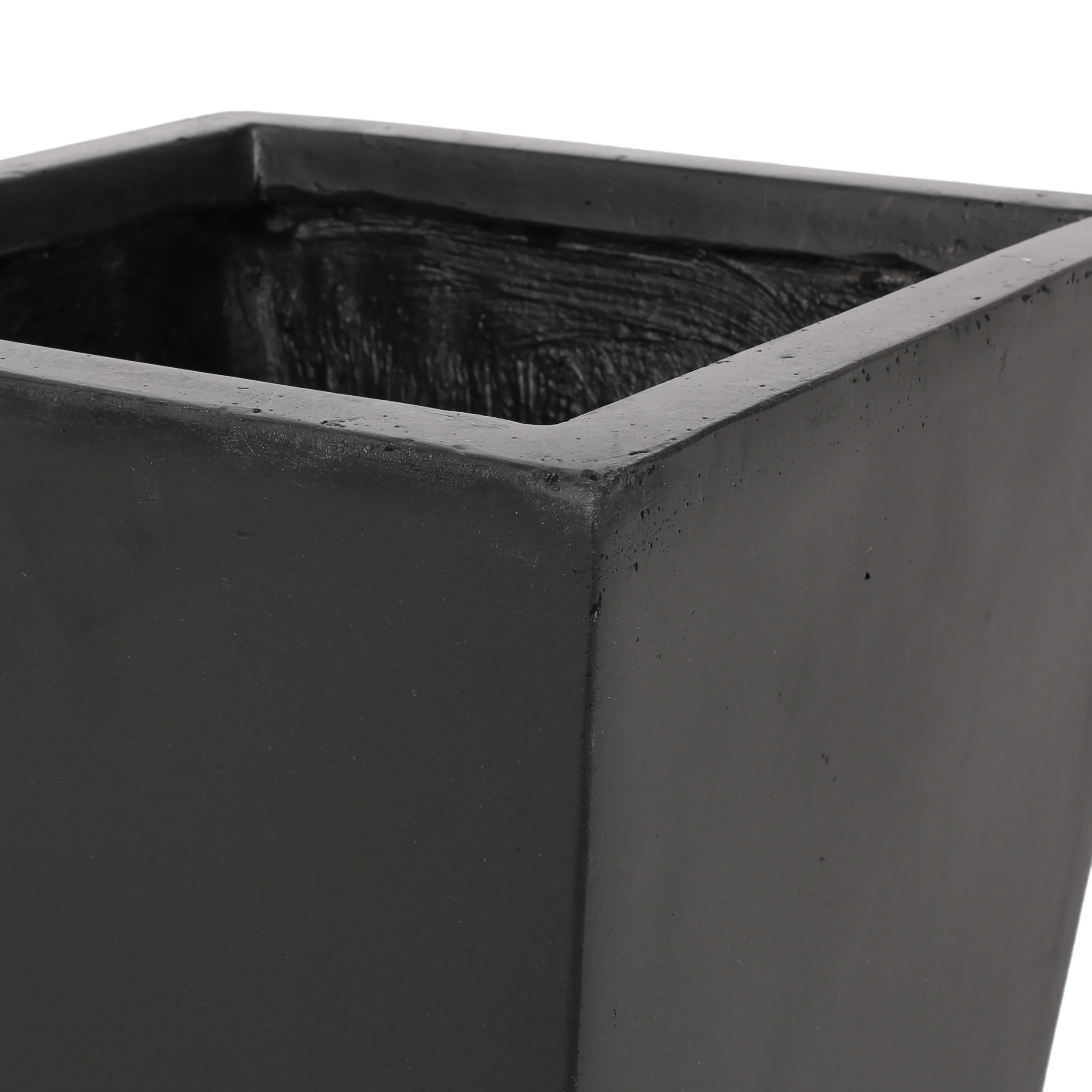 Fardeen Outdoor Modern Medium and Small Cast Stone Planter Set - furnishings