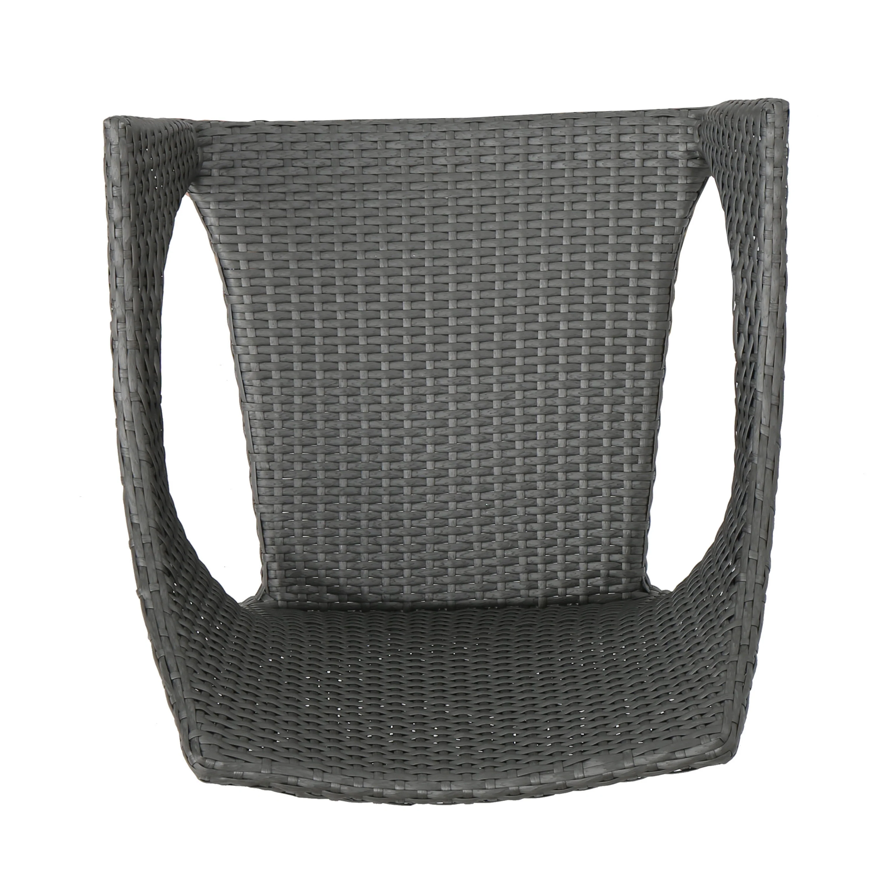 Anne Outdoor 5 Piece Wicker Dining Set, Grey - furnishings