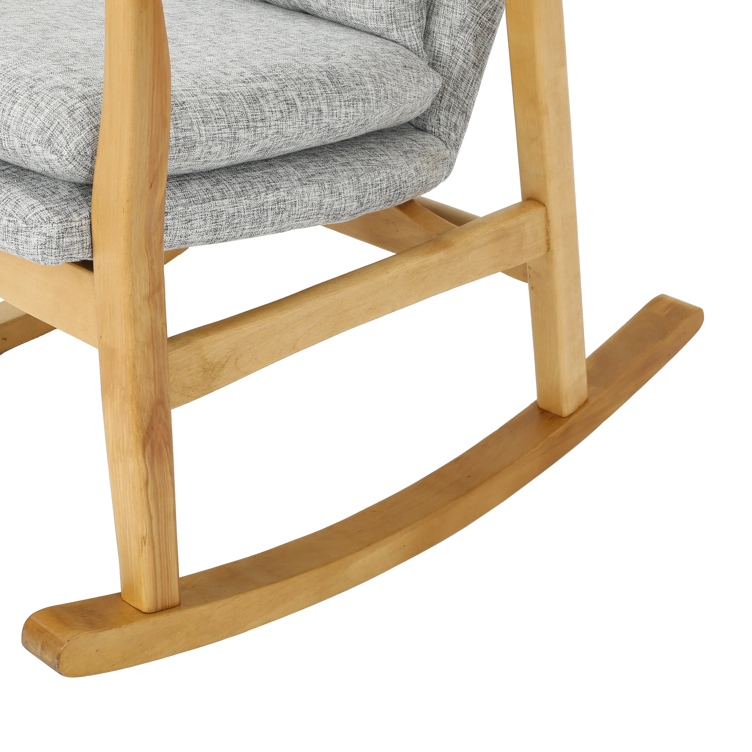 Balen Mid Century Modern Fabric Rocking Chair - furnishings