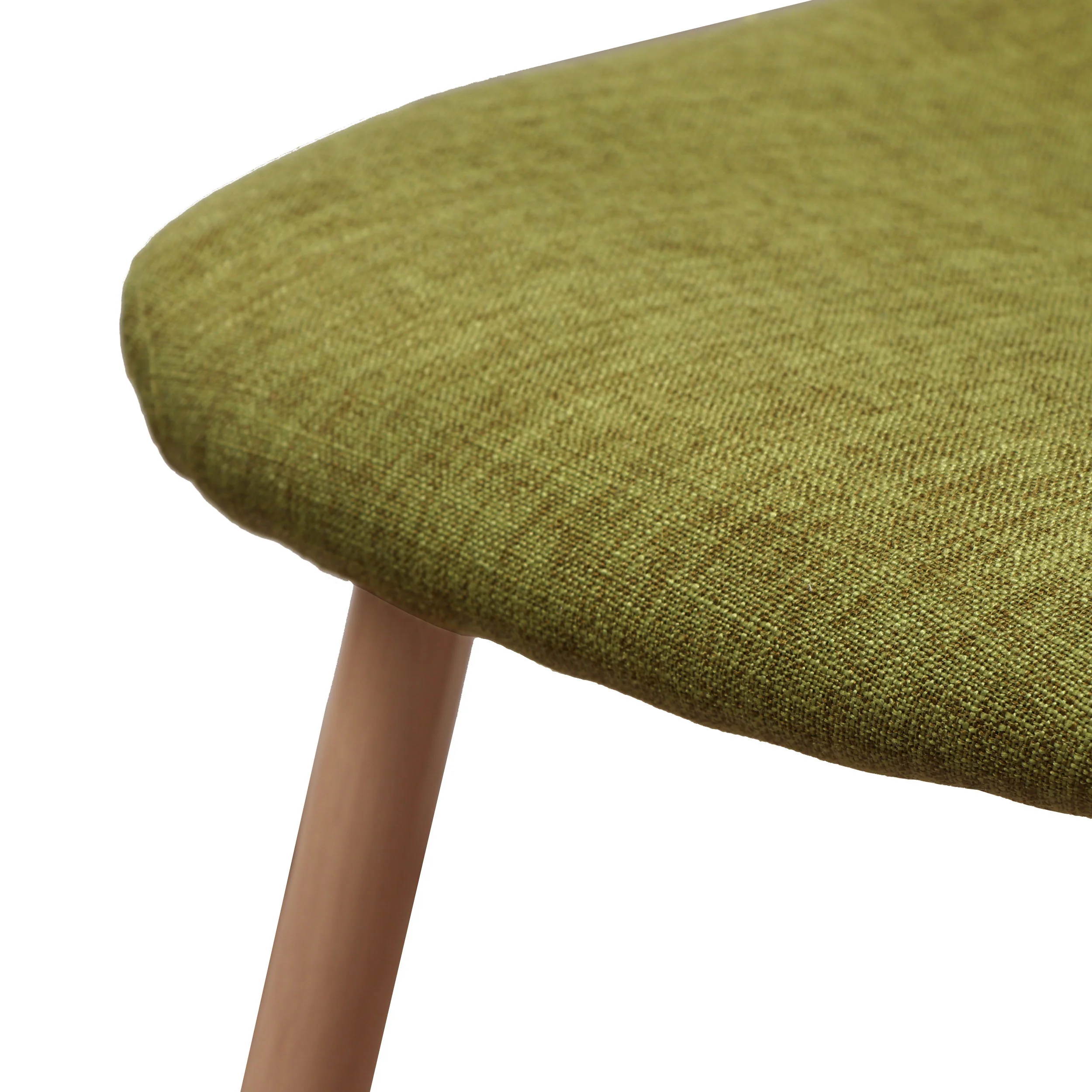 Sherdan Mid Century Fabric Dining Chairs with Wood Finished Legs - Set of 2 - furnishings