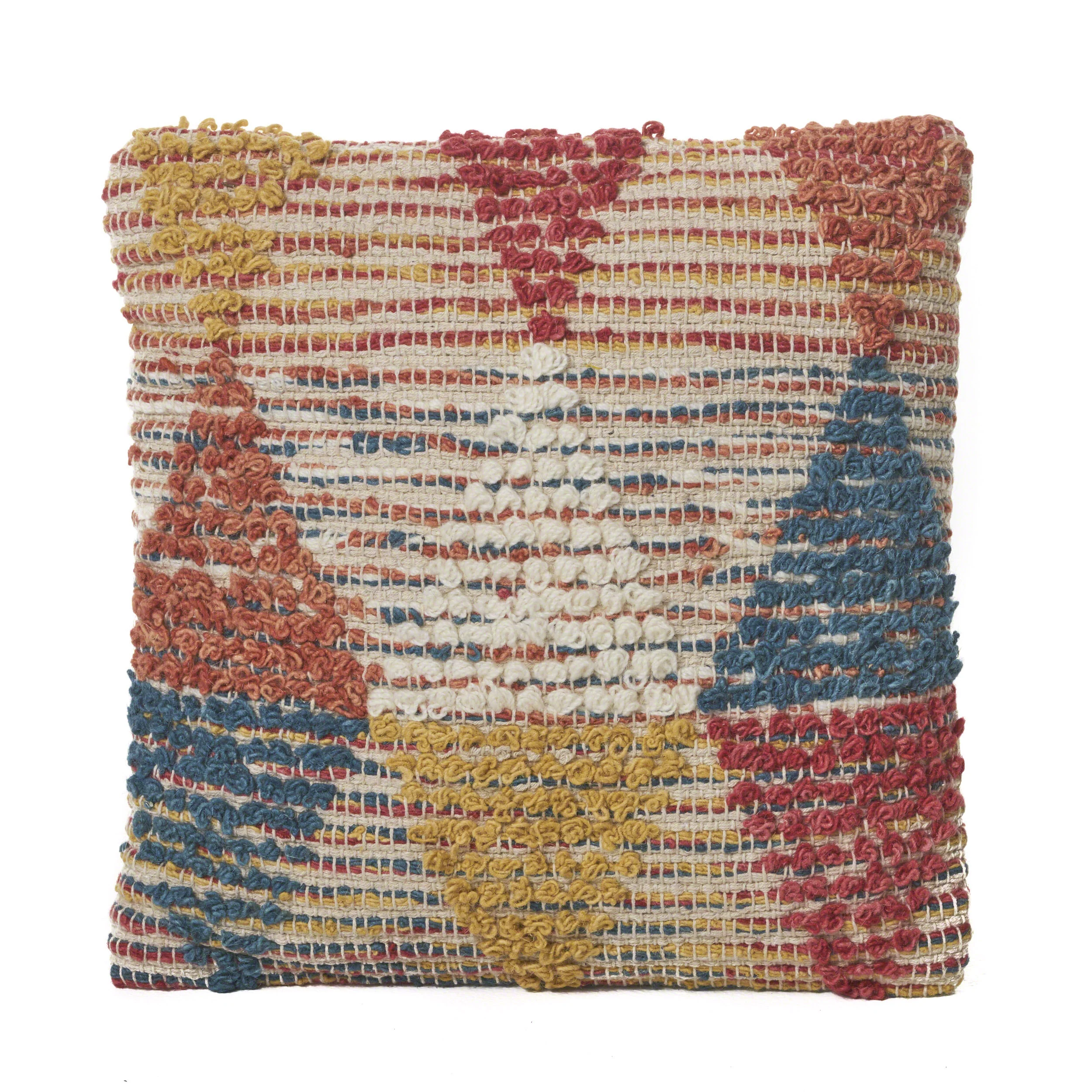 Cierra Handcrafted Boho Fabric Pillow - furnishings