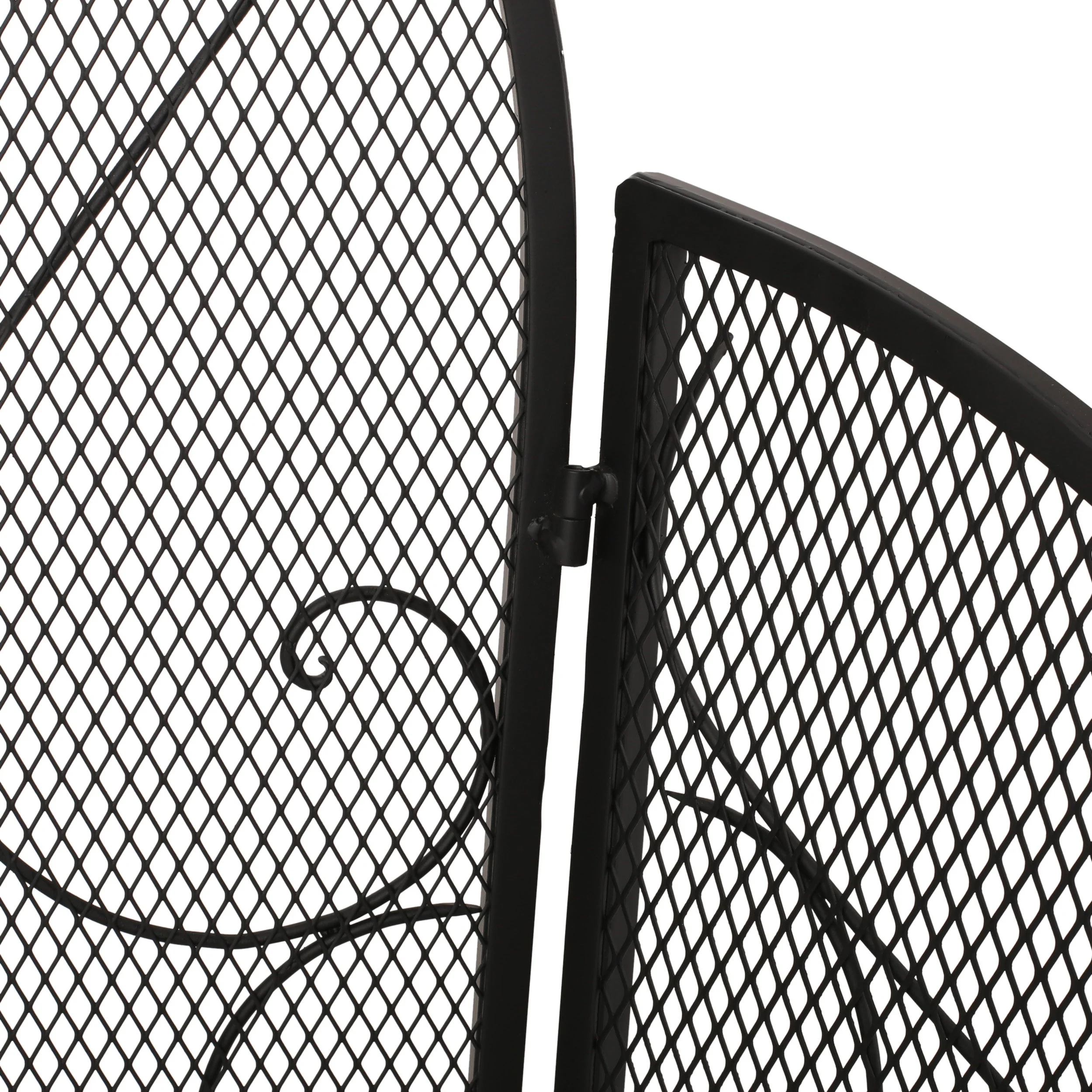 Melik Modern Iron Fireplace Screen - furnishings