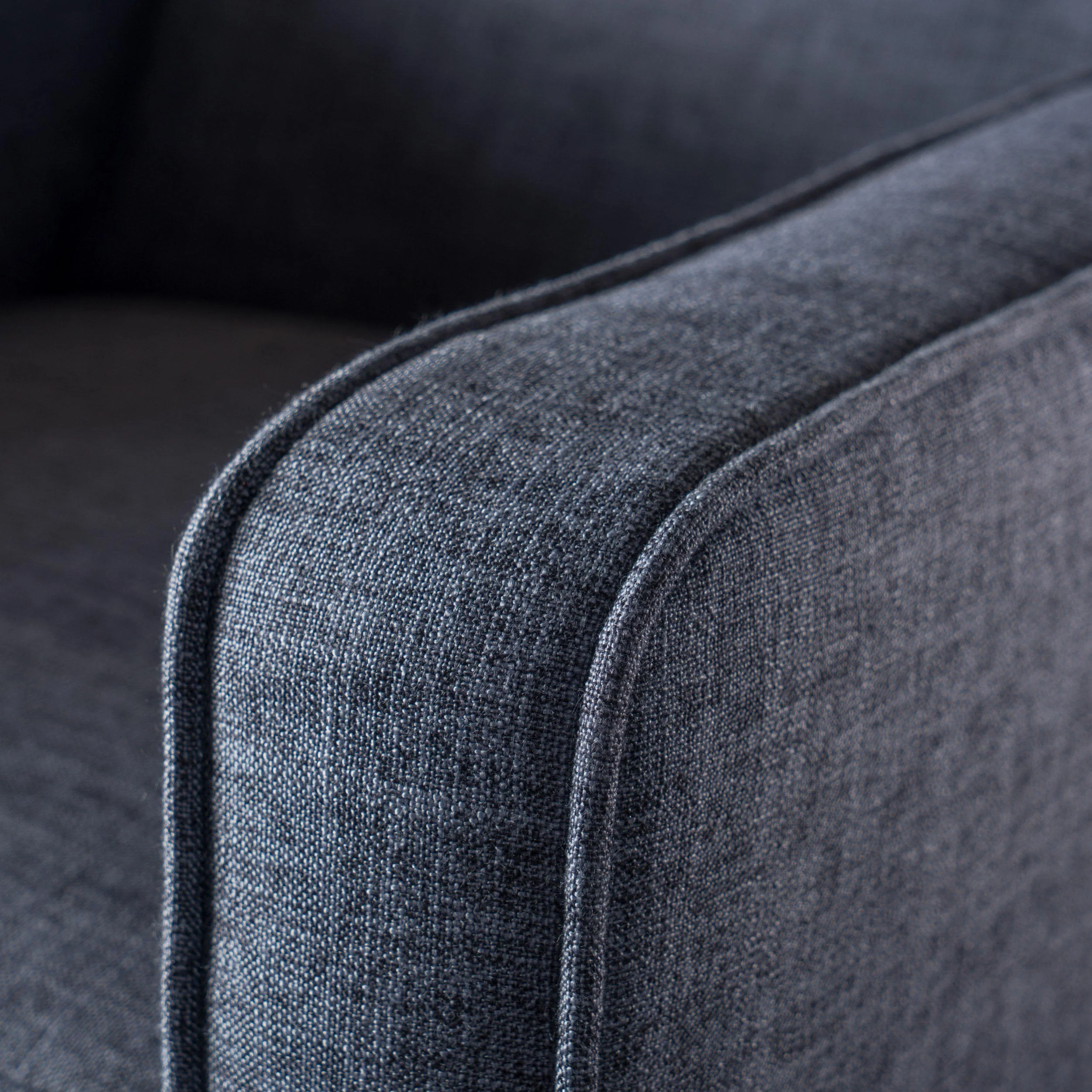 Macedonia Mid Century Modern Tufted Back Fabric Recliner - furnishings