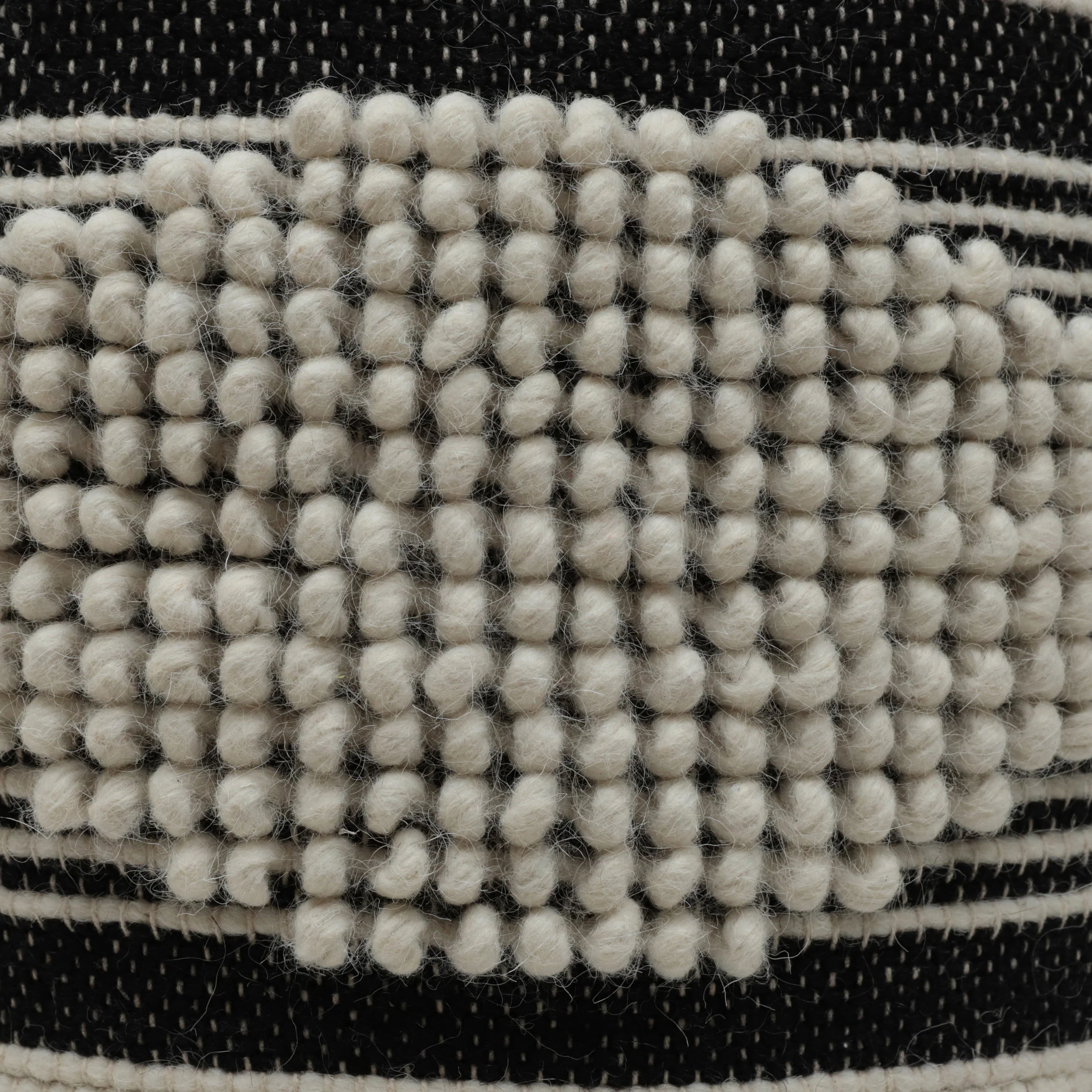 Villard Boho Handcrafted Fabric Cylinder Pouf - furnishings