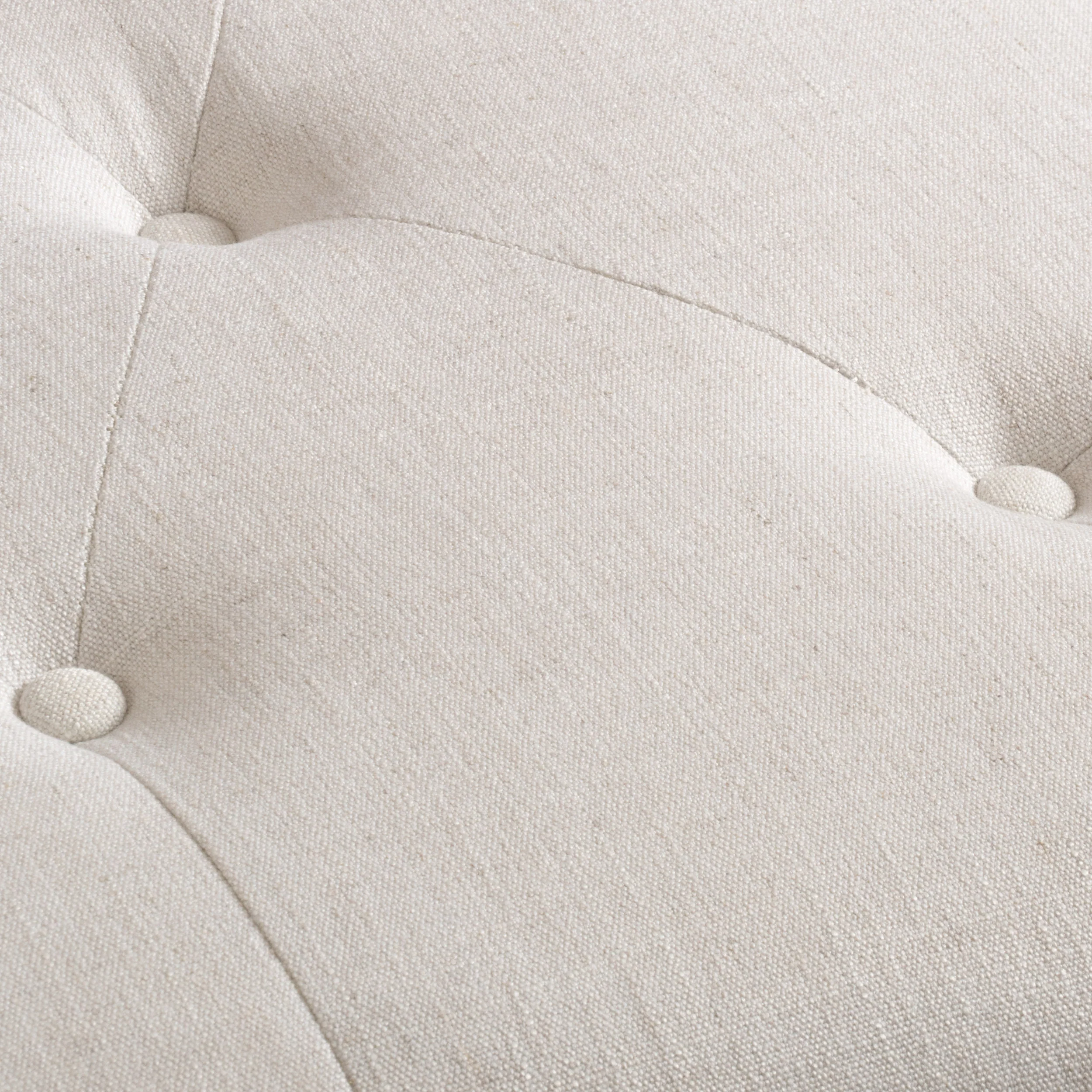 Parisian Tufted Fabric Square Ottoman Coffee Table - furnishings