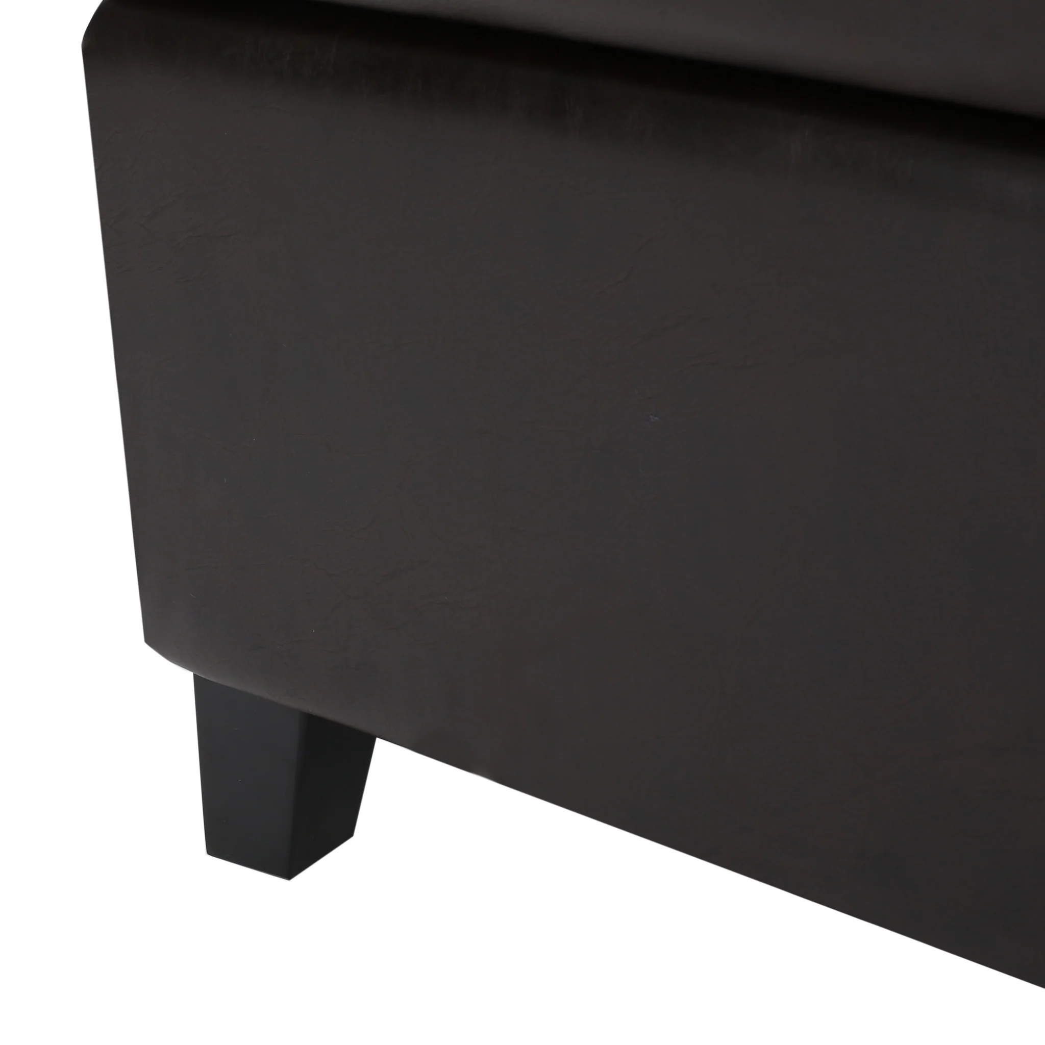 Brianna Rectangle Leather Storage Ottoman Bench - furnishings