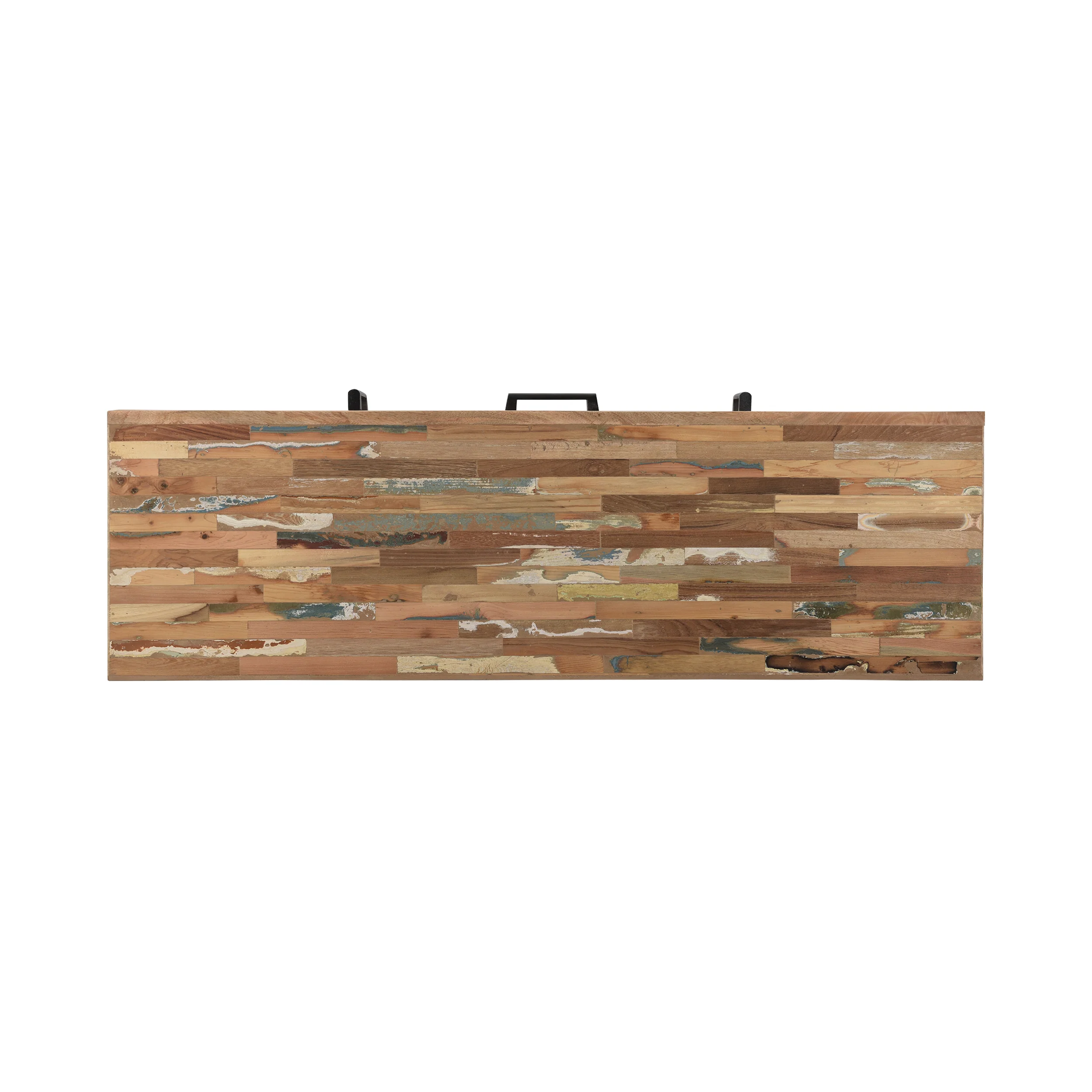 Alithea Handcrafted Boho Reclaimed Wood TV Stand - furnishings