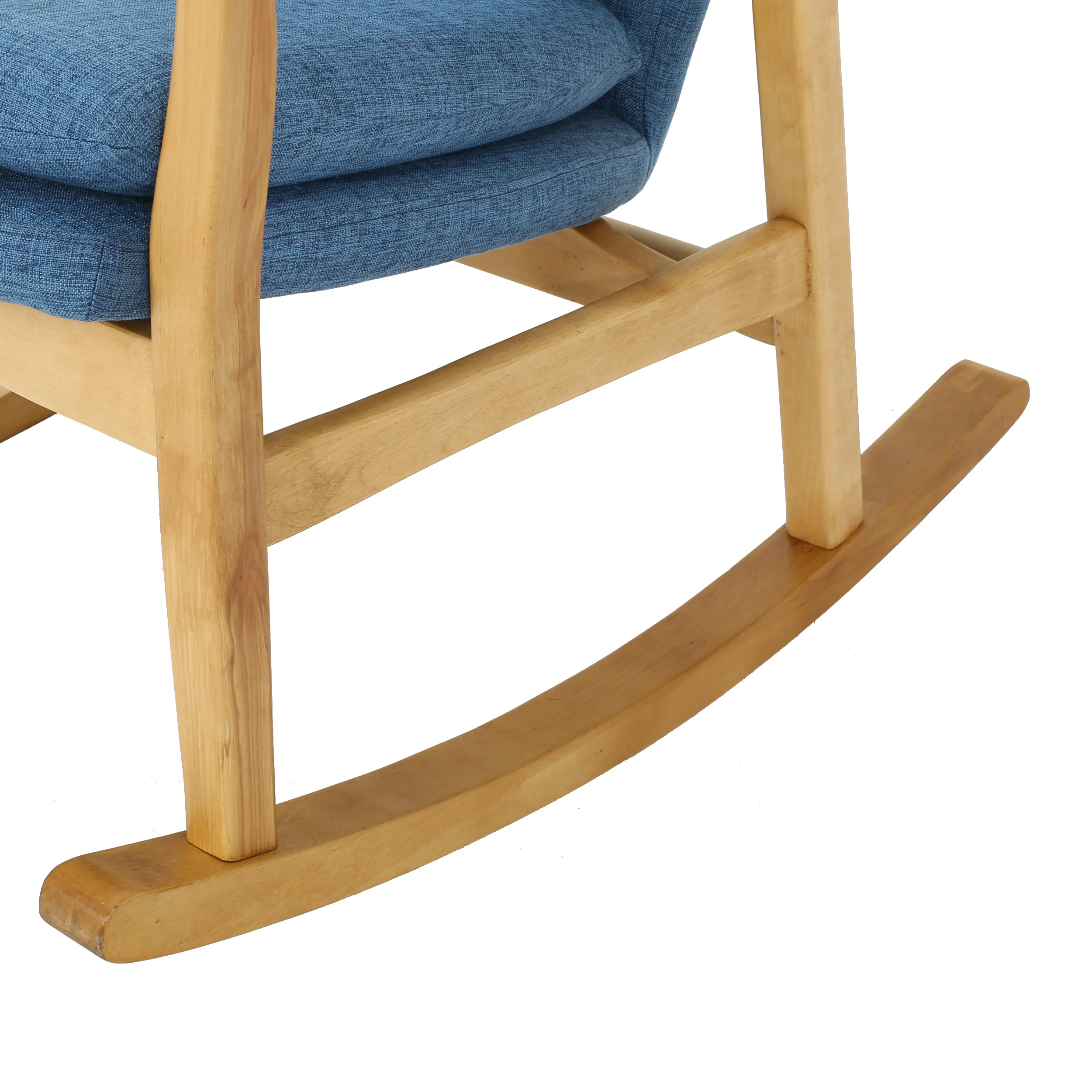 Balen Mid Century Modern Fabric Rocking Chair - furnishings