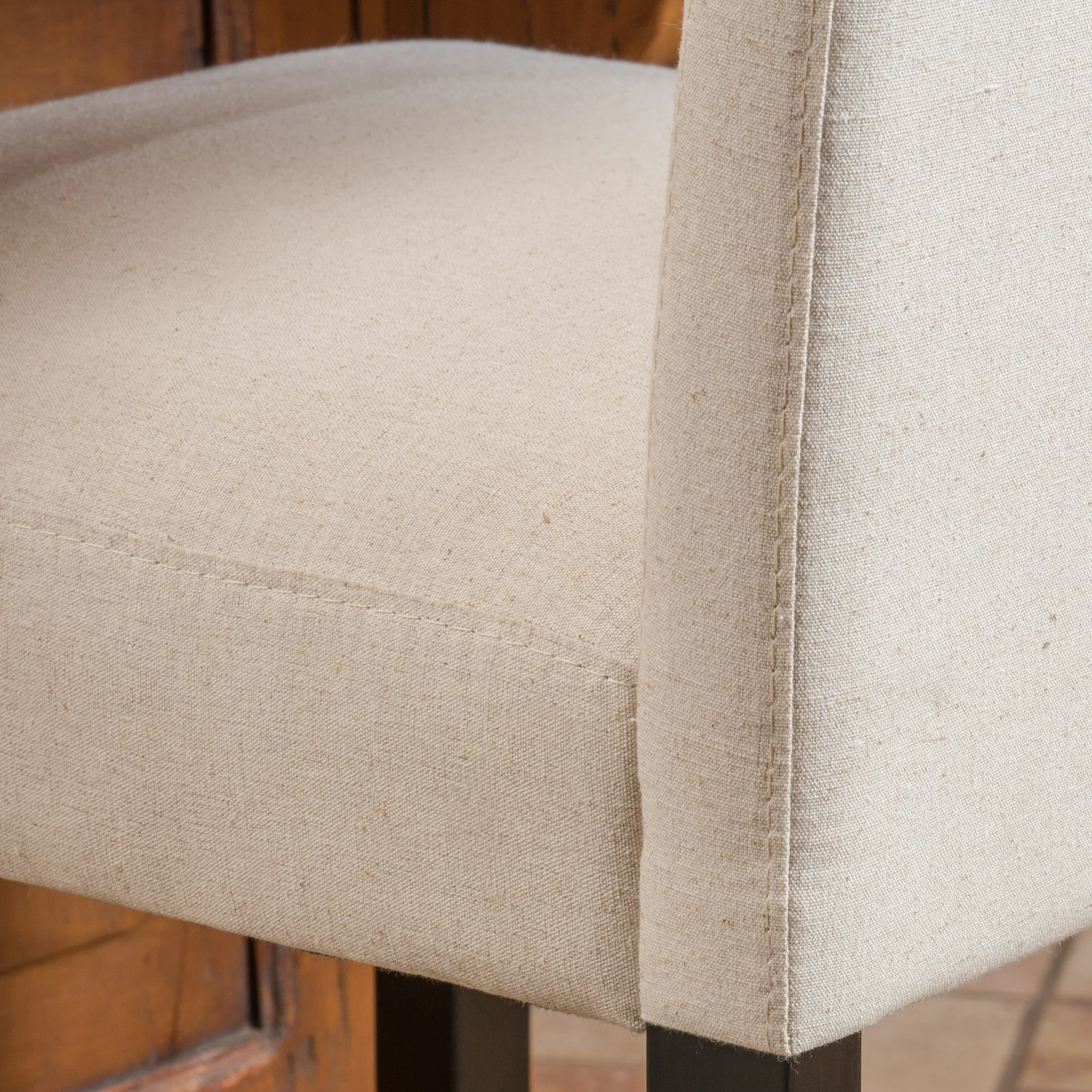 Auburn 30-Inch Ivory Fabric Backed Barstool (Set of 2) - furnishings