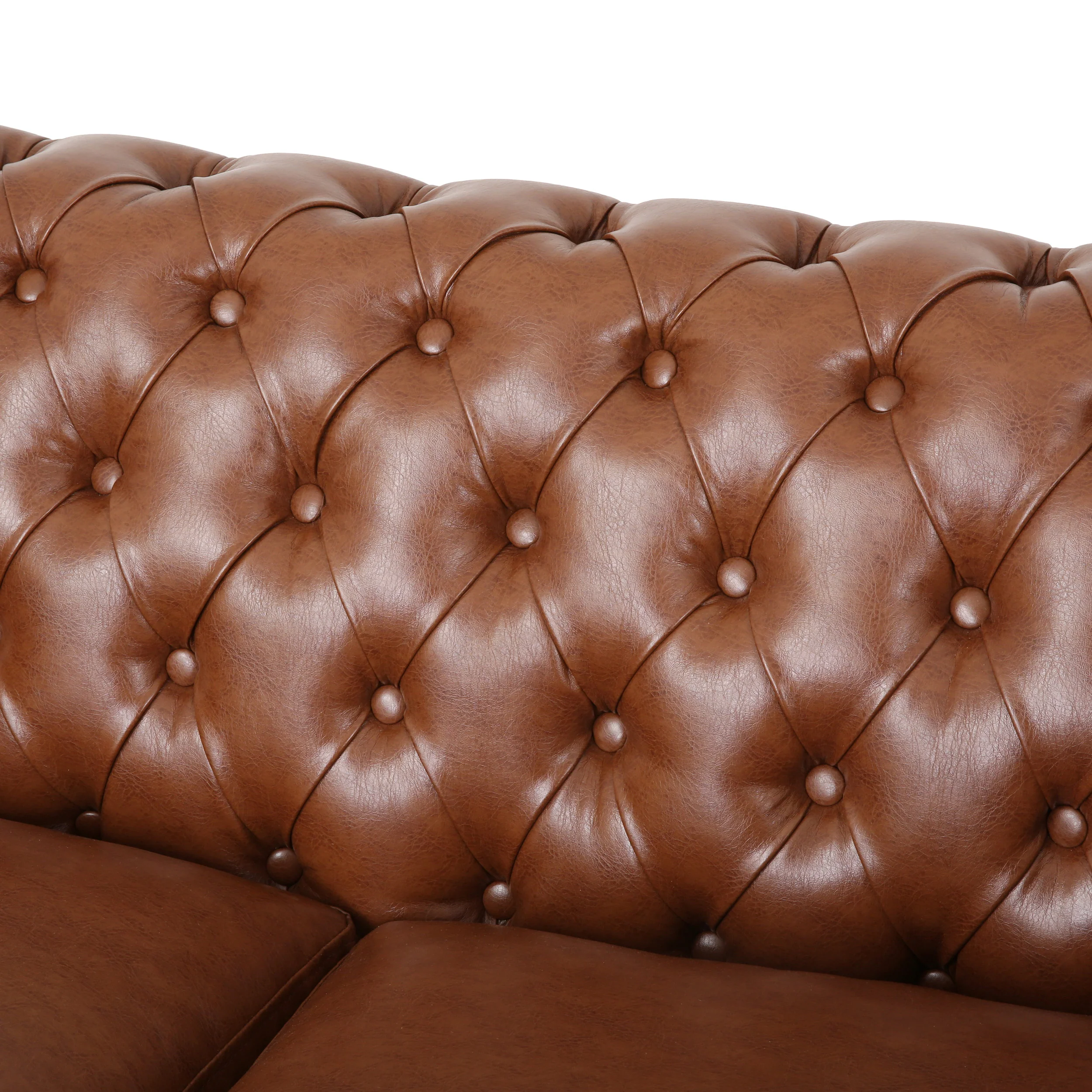 Madelena Traditional Chesterfield Loveseat and Club Chair Set - furnishings