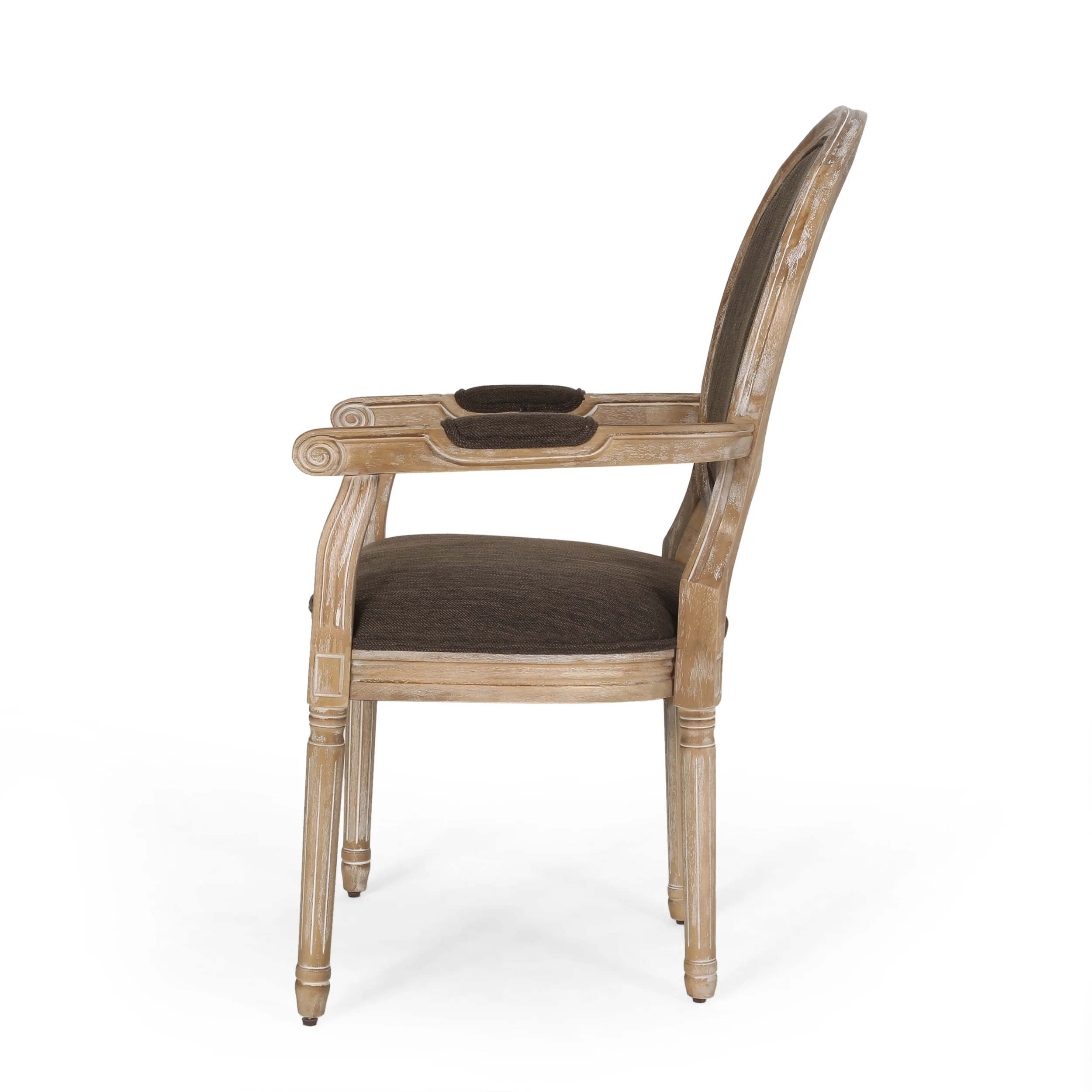 Aisenbrey French Country Wood Upholstered Dining Chair - furnishings