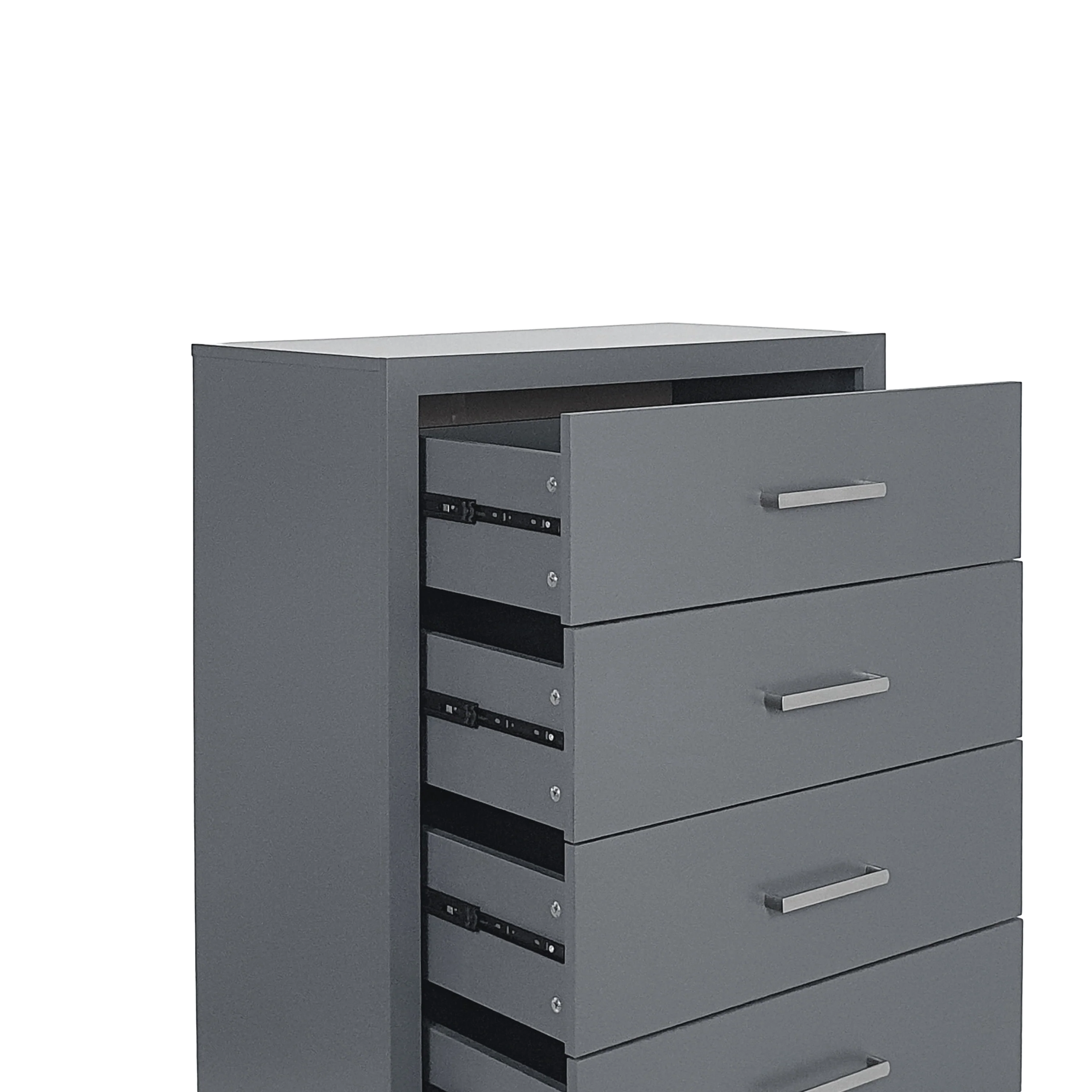 Borah Contemporary Faux Wood 5 Drawer Dresser - furnishings