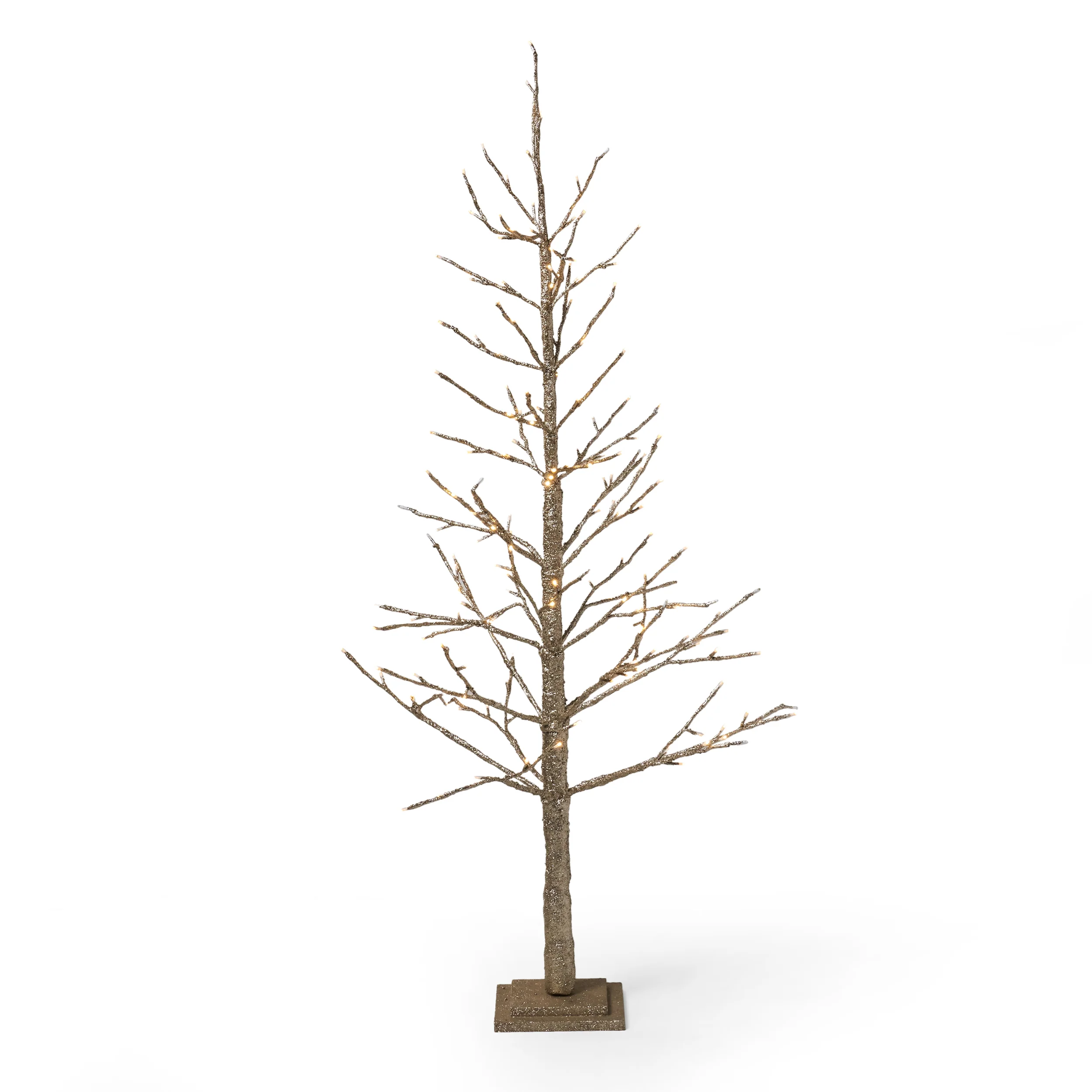 Azelia 5-foot Pre-Lit 186 Warm White LED Artificial Christmas Twig Tree - furnishings