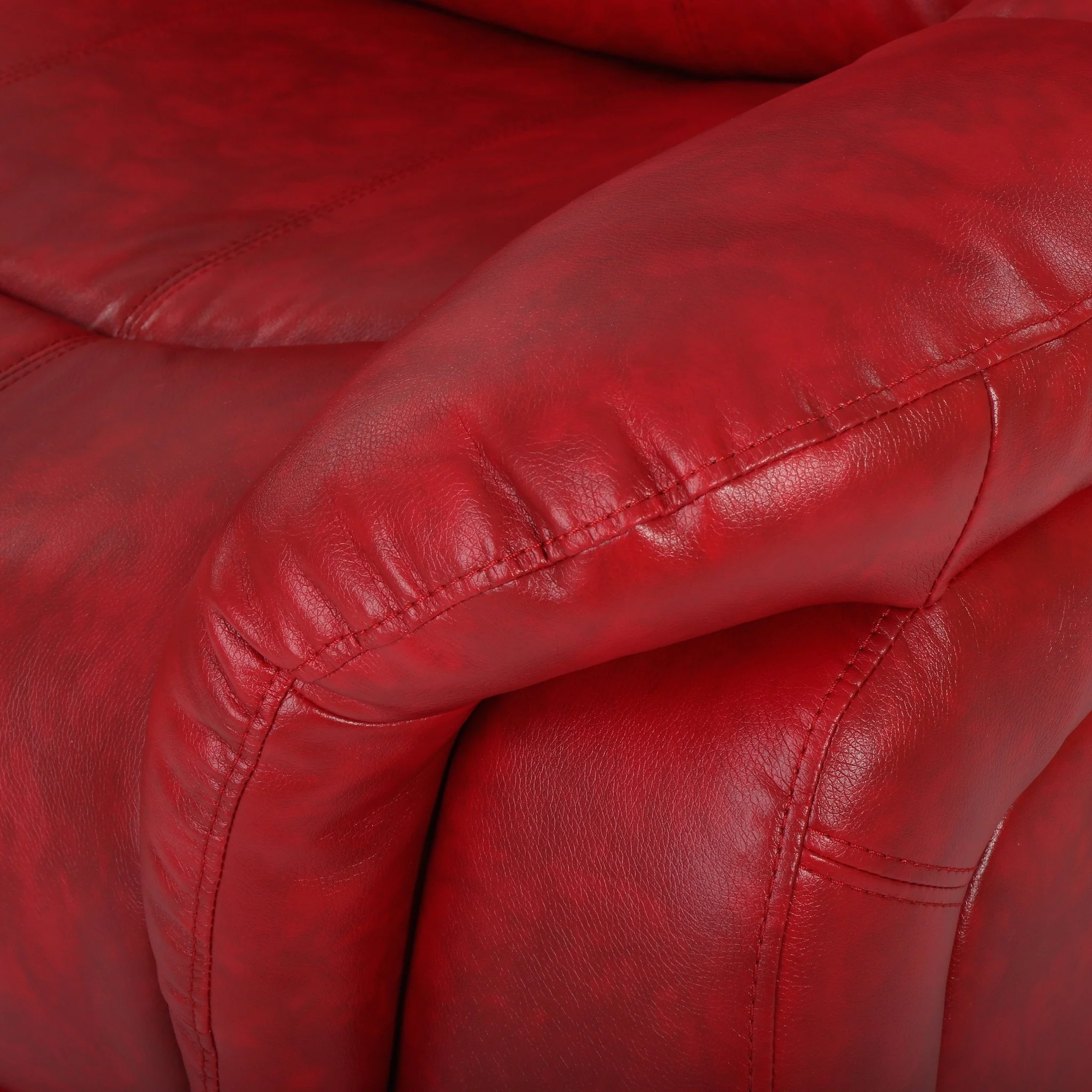 Hidal Contemporary Red Glider Recliner Chair - furnishings
