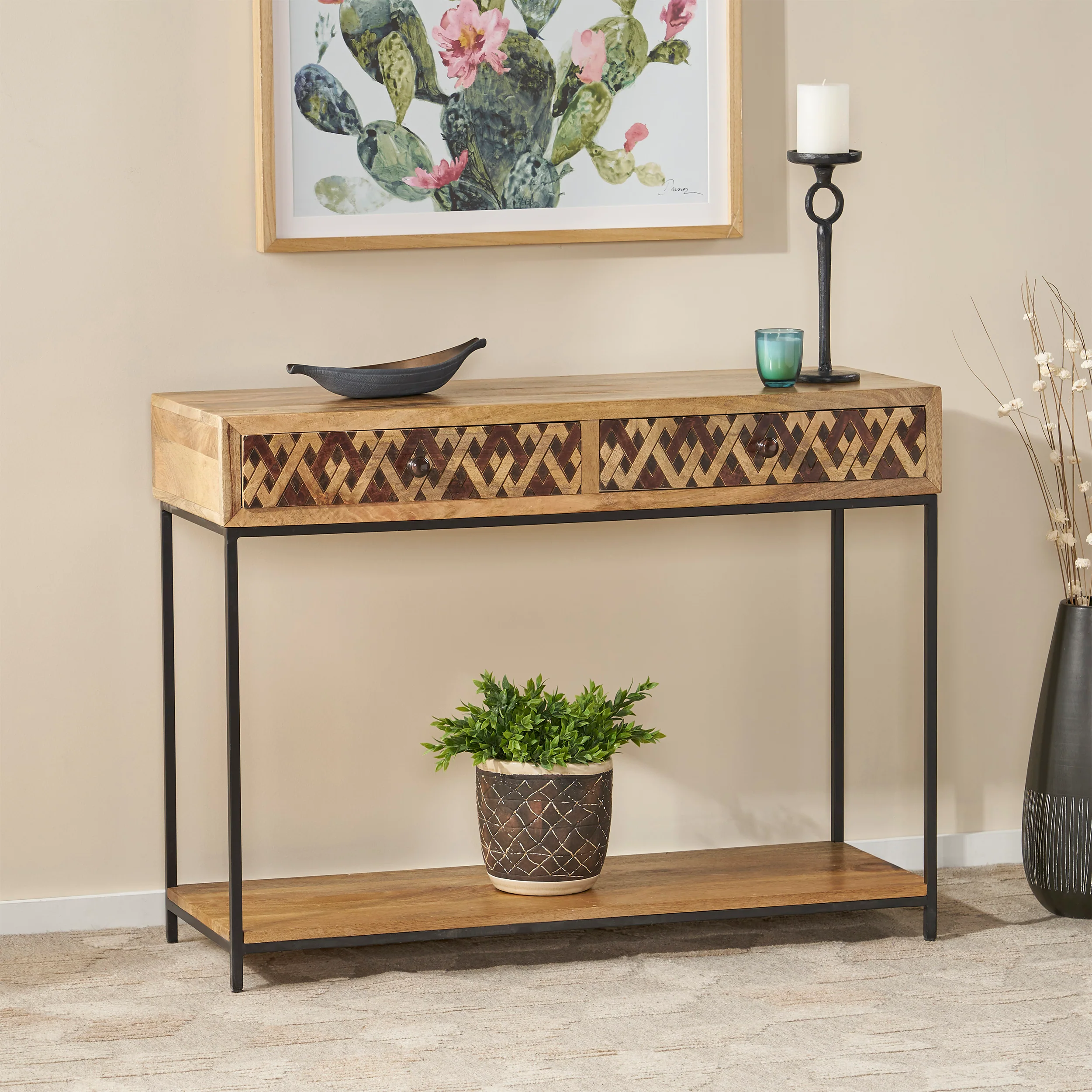 Laylonie Boho Console Table - furnishings