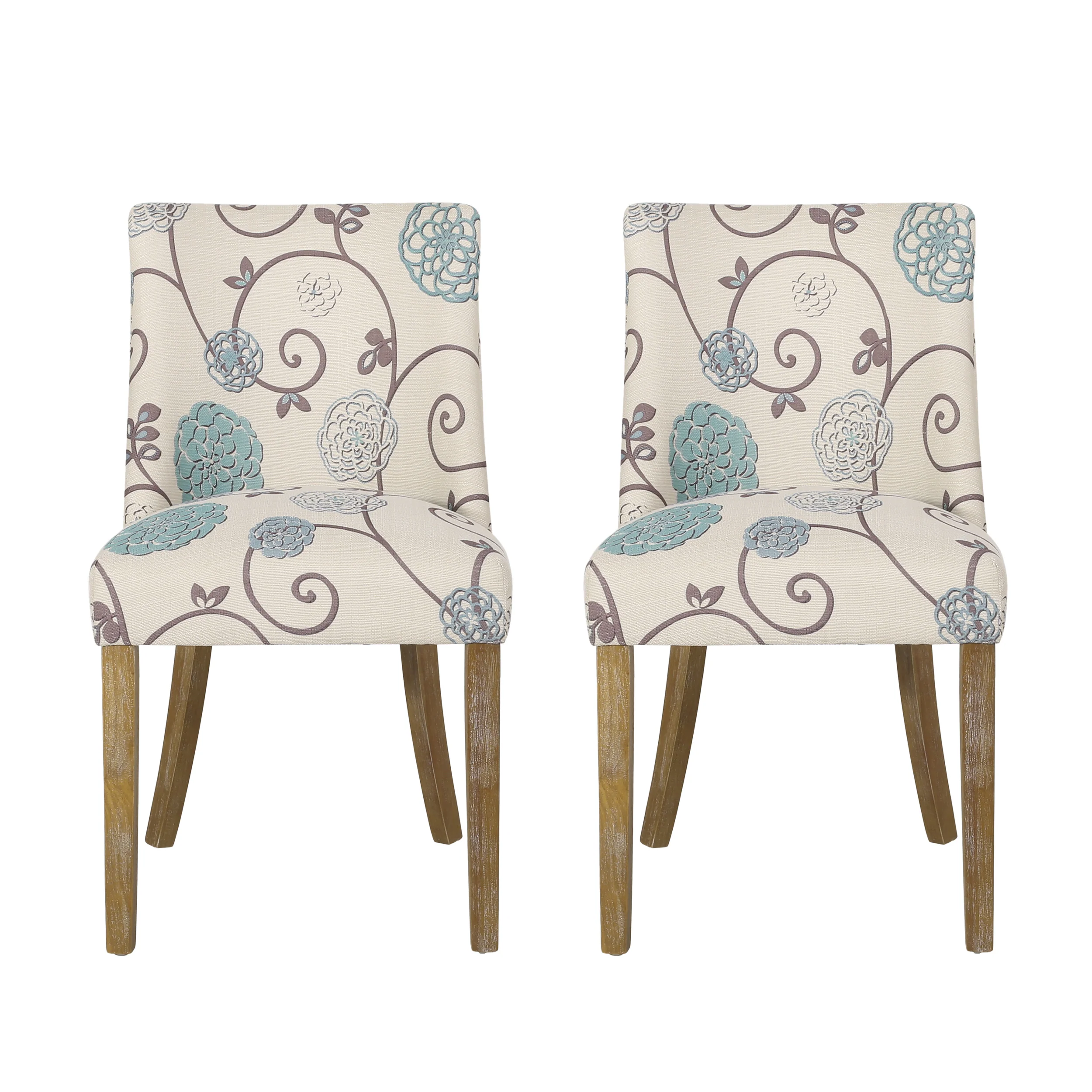 Gladwin Contemporary Fabric Dining Chairs, Set of 2 - furnishings