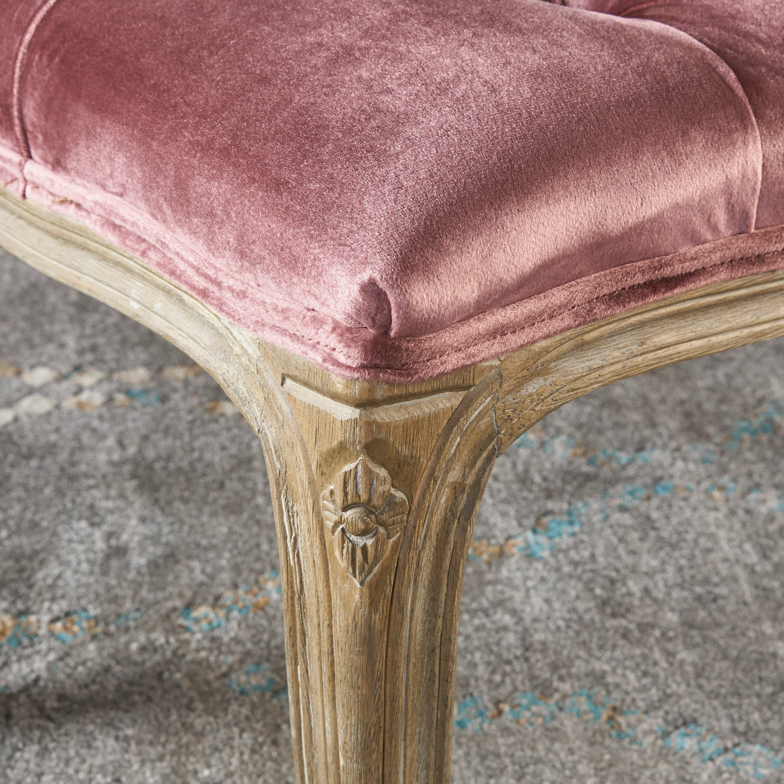Talia Elegant Tufted New Velvet Cushion Bench - furnishings