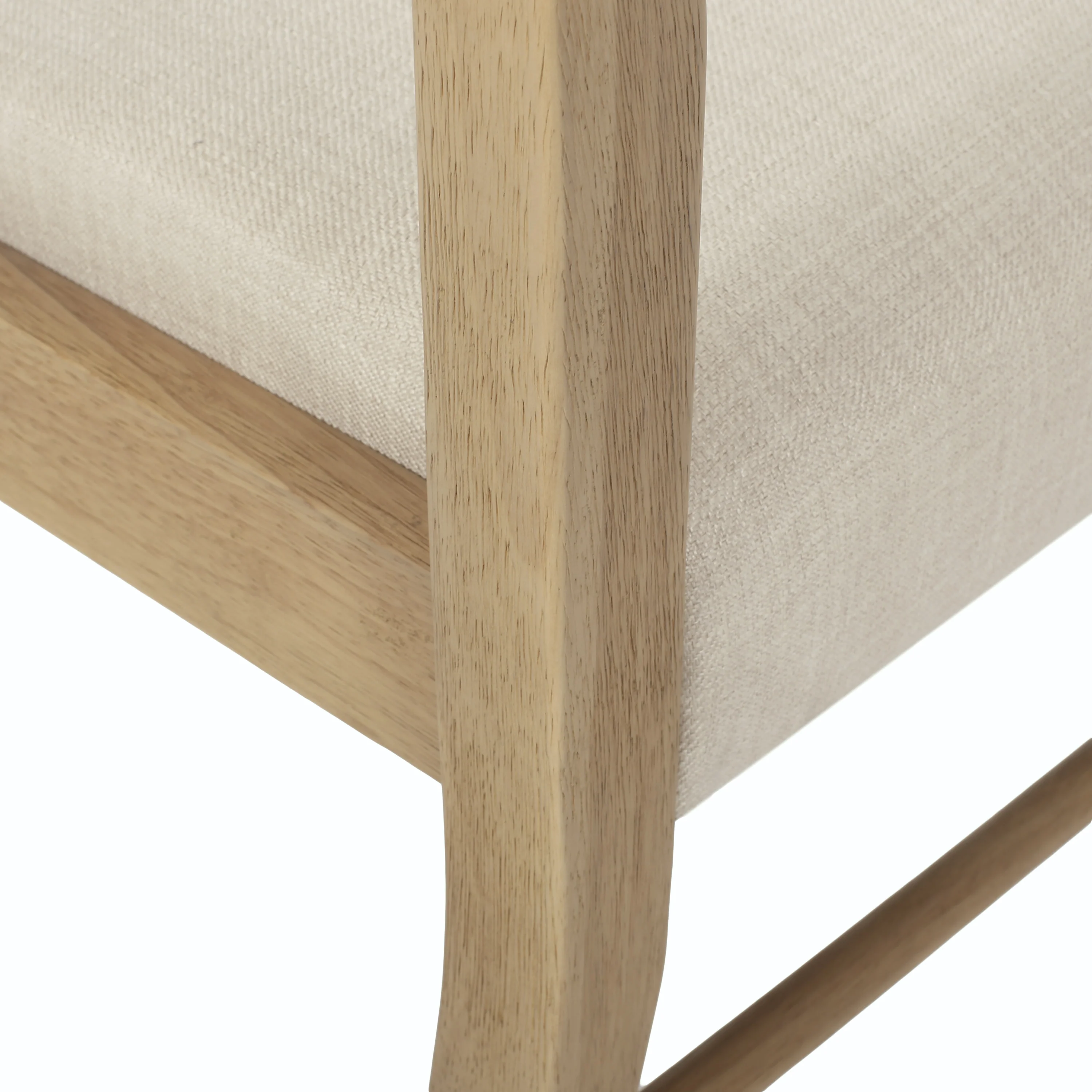 Felly Farmhouse Fabric Upholstered Wood Dining Chairs, Set of 2 - furnishings