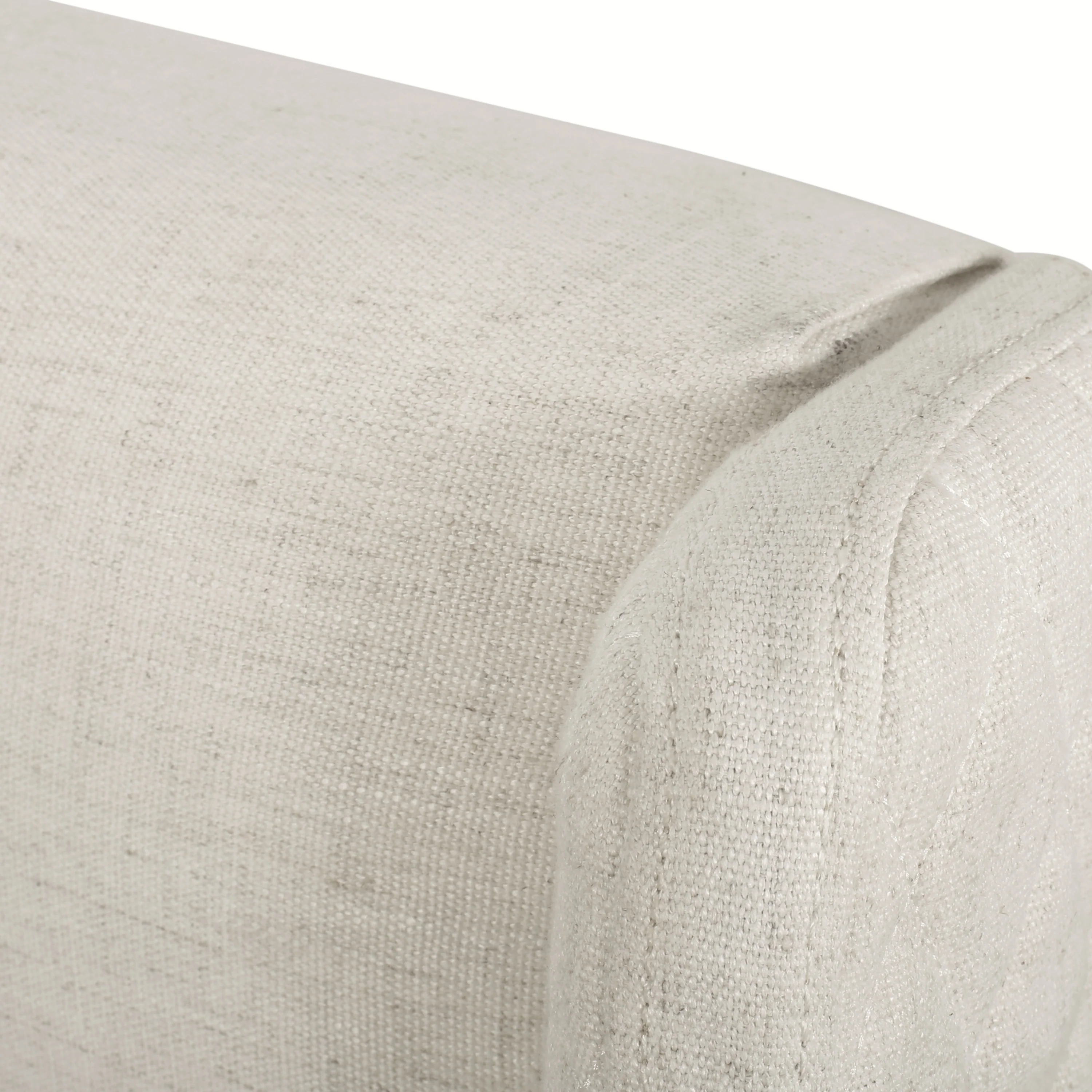 Allen Wingback Queen Tufted Beige Fabric Headboard - furnishings