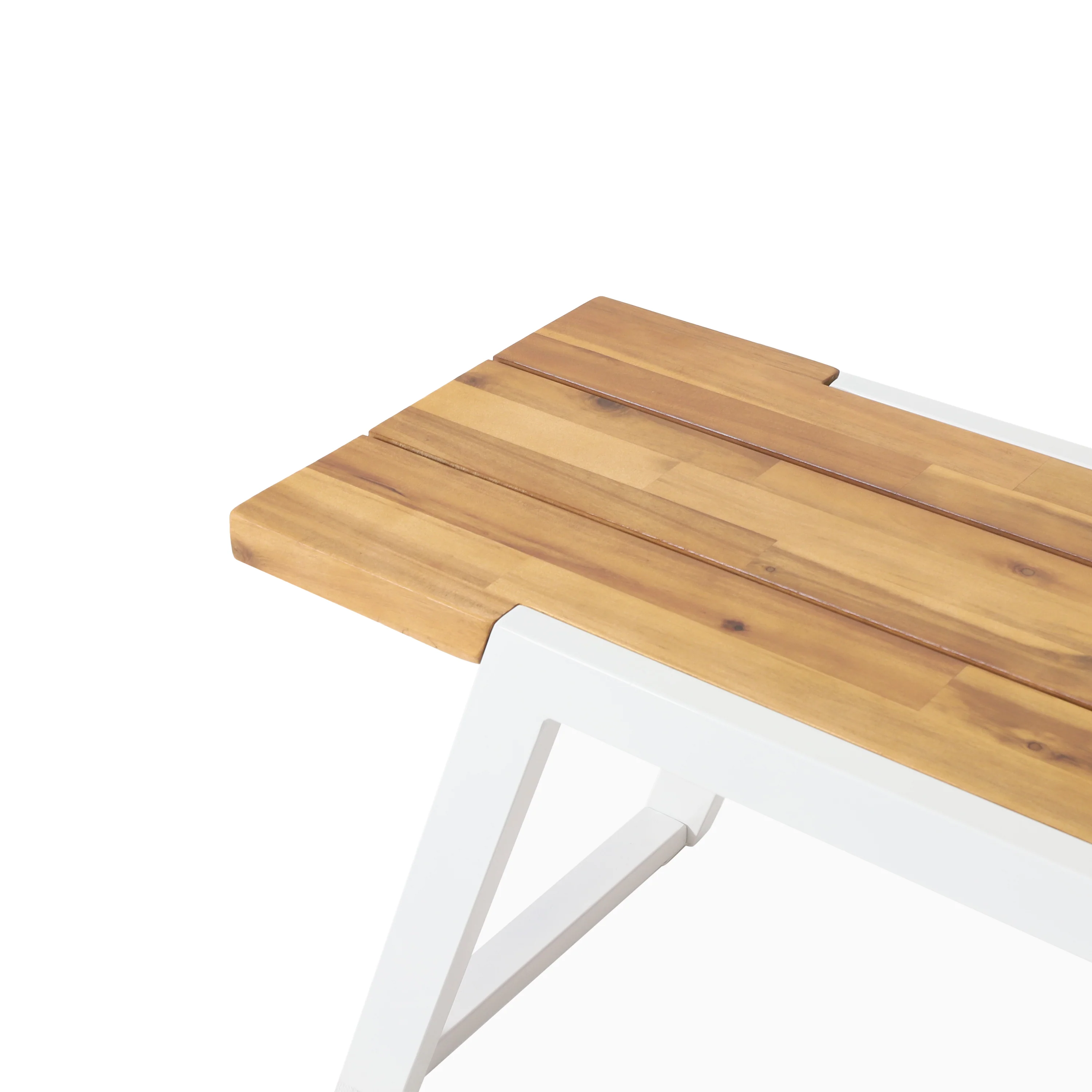 Gebo Outdoor Modern Acacia Wood 3 Piece Picnic Set - furnishings