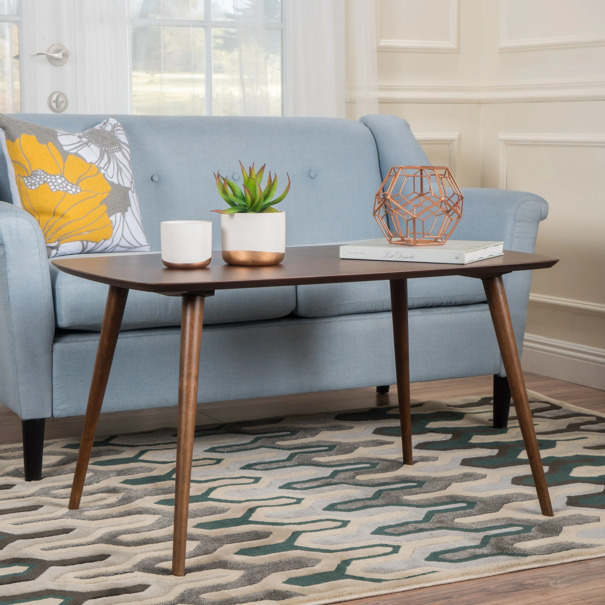 Archian Wood Finished High Coffee Table - furnishings