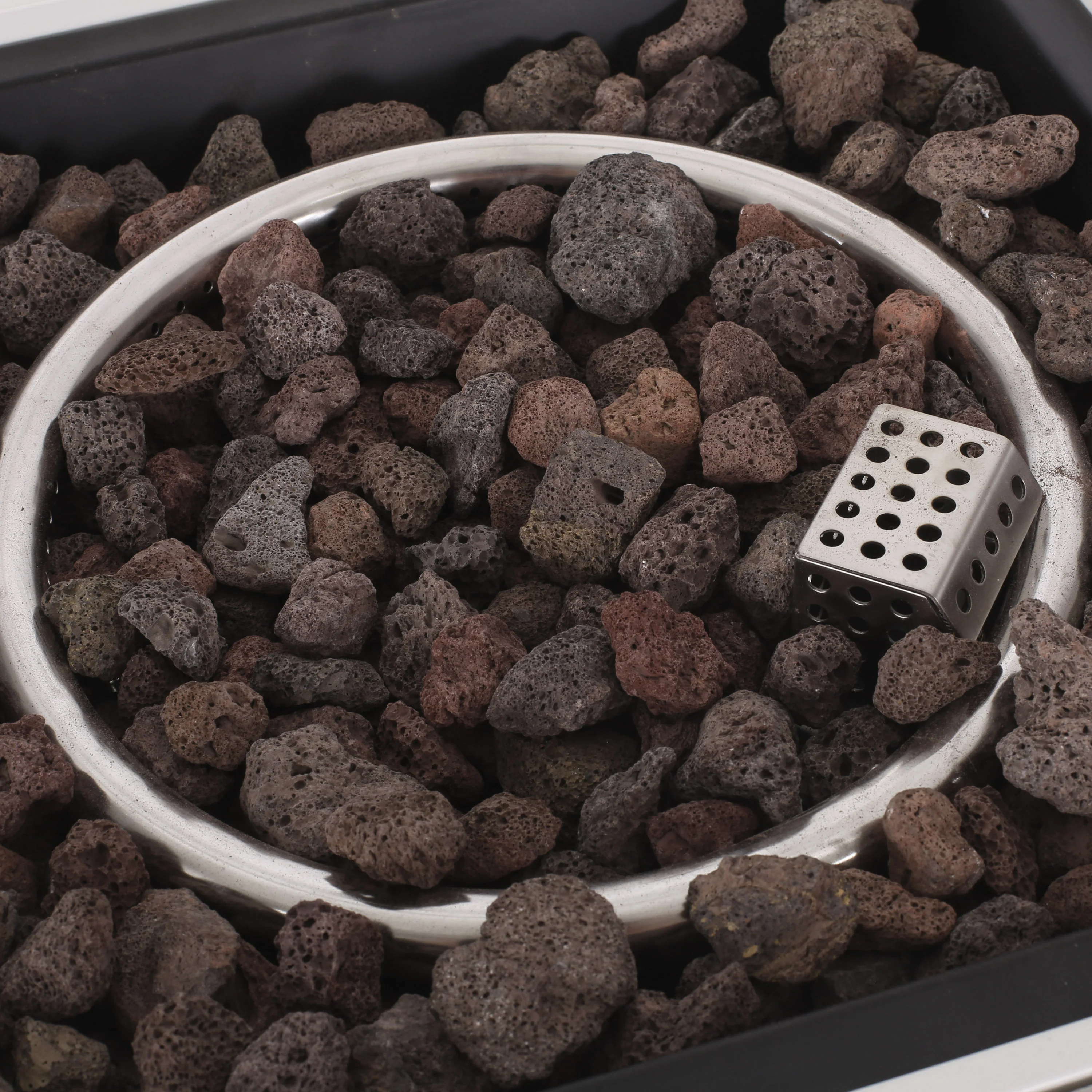 Larry Outdoor 40,000 BTU Iron Square Fire Pit - furnishings