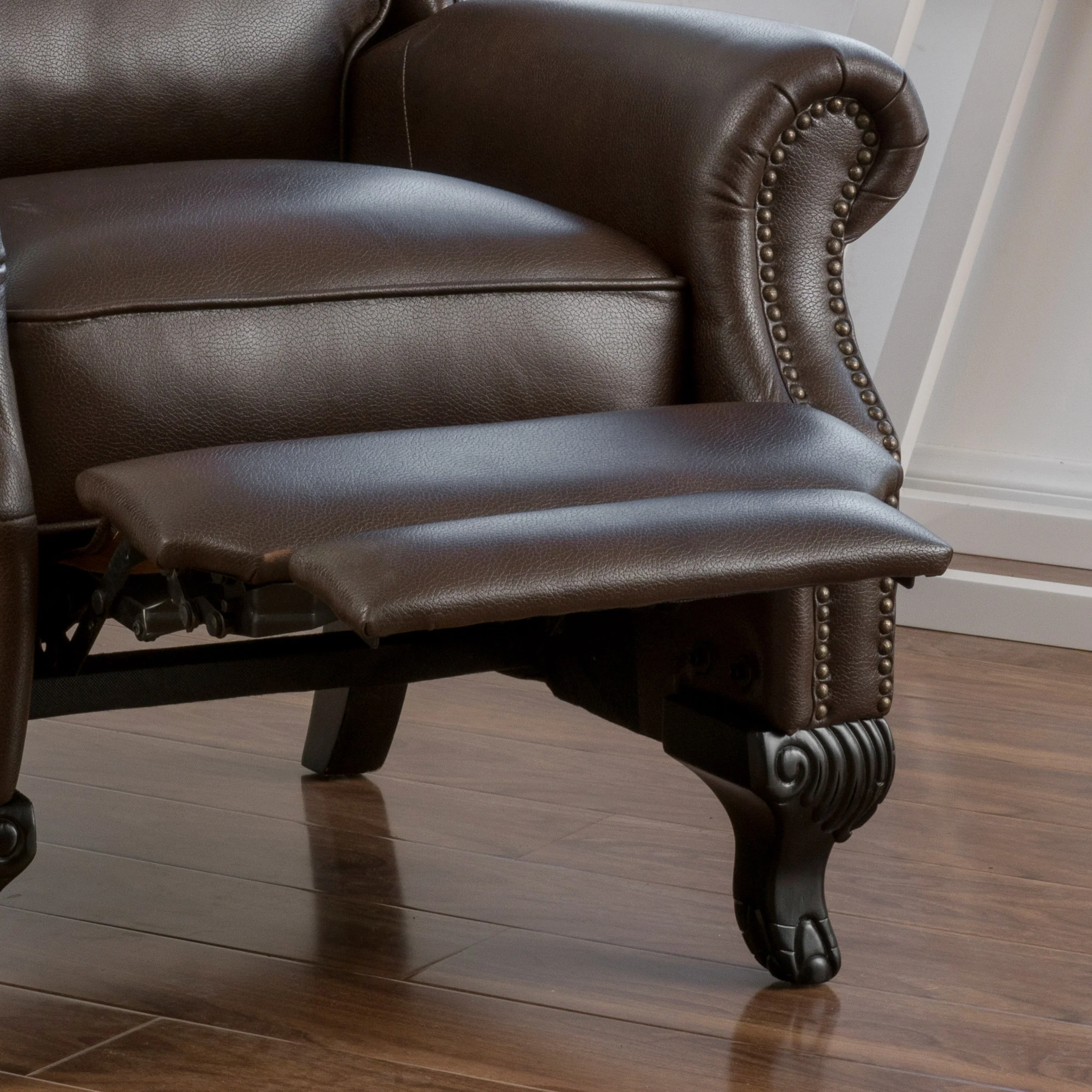 Curtis Leather Recliner Club Chair - furnishings