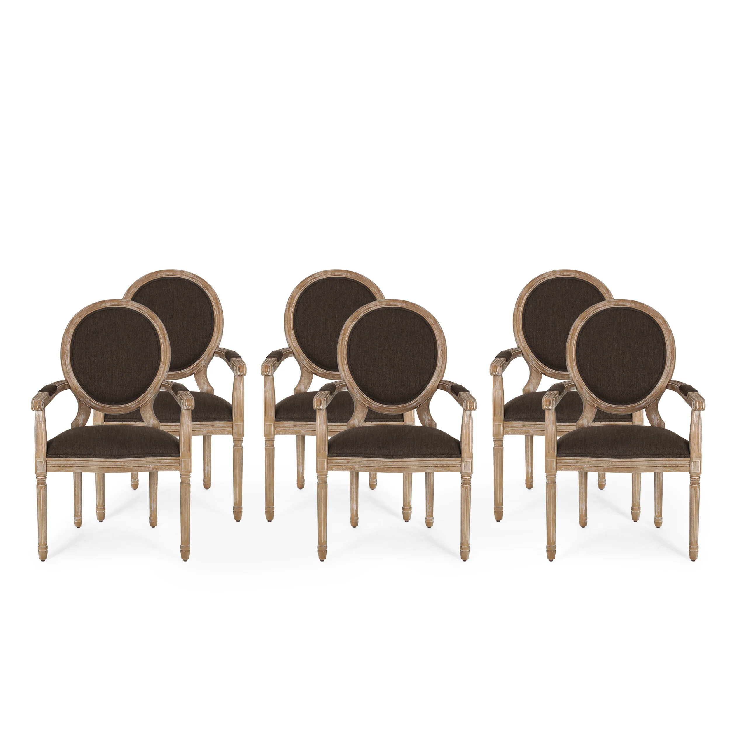 Aisenbrey French Country Wood Upholstered Dining Chair - furnishings