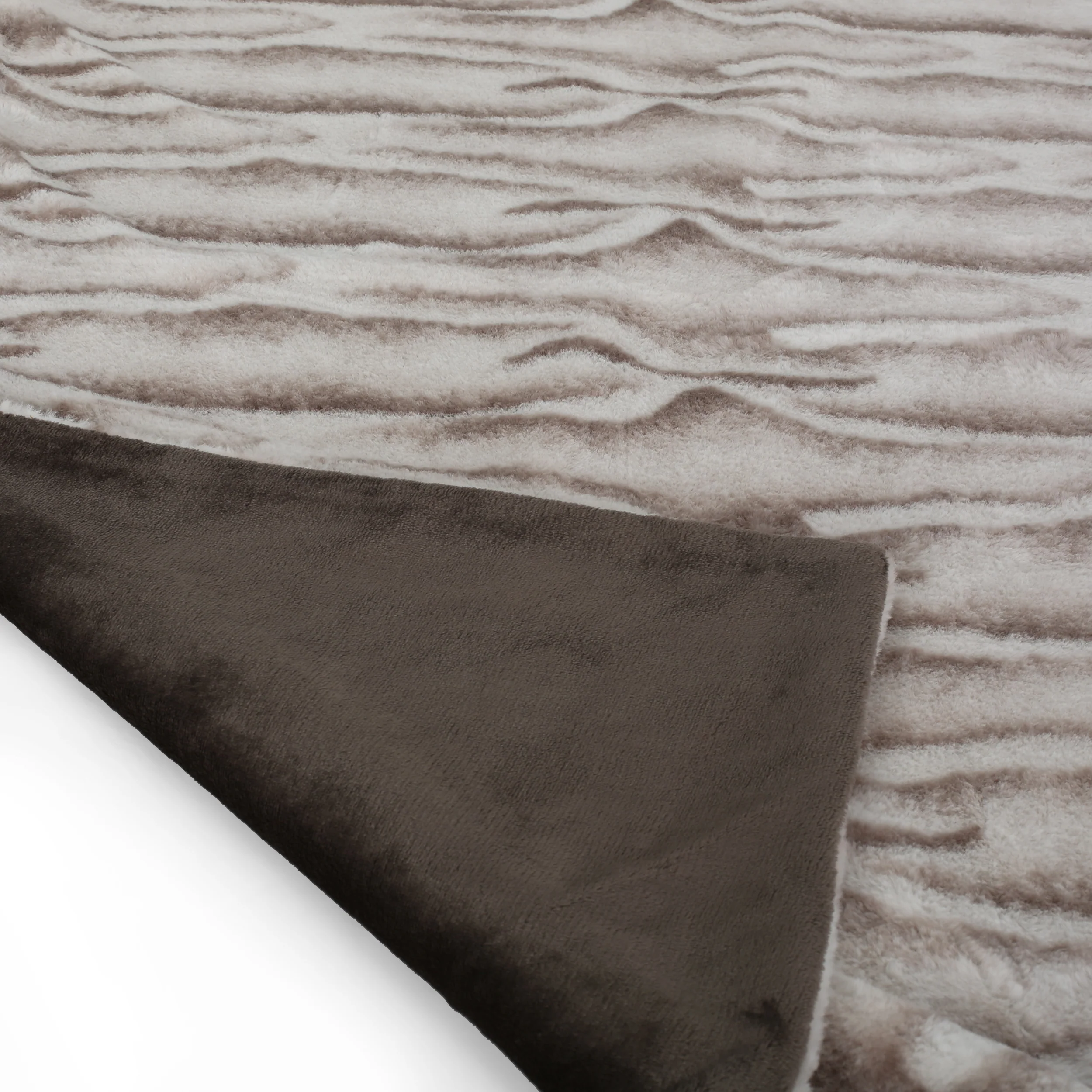 Louise Glam Fuzzy Fabric Throw Blanket - furnishings