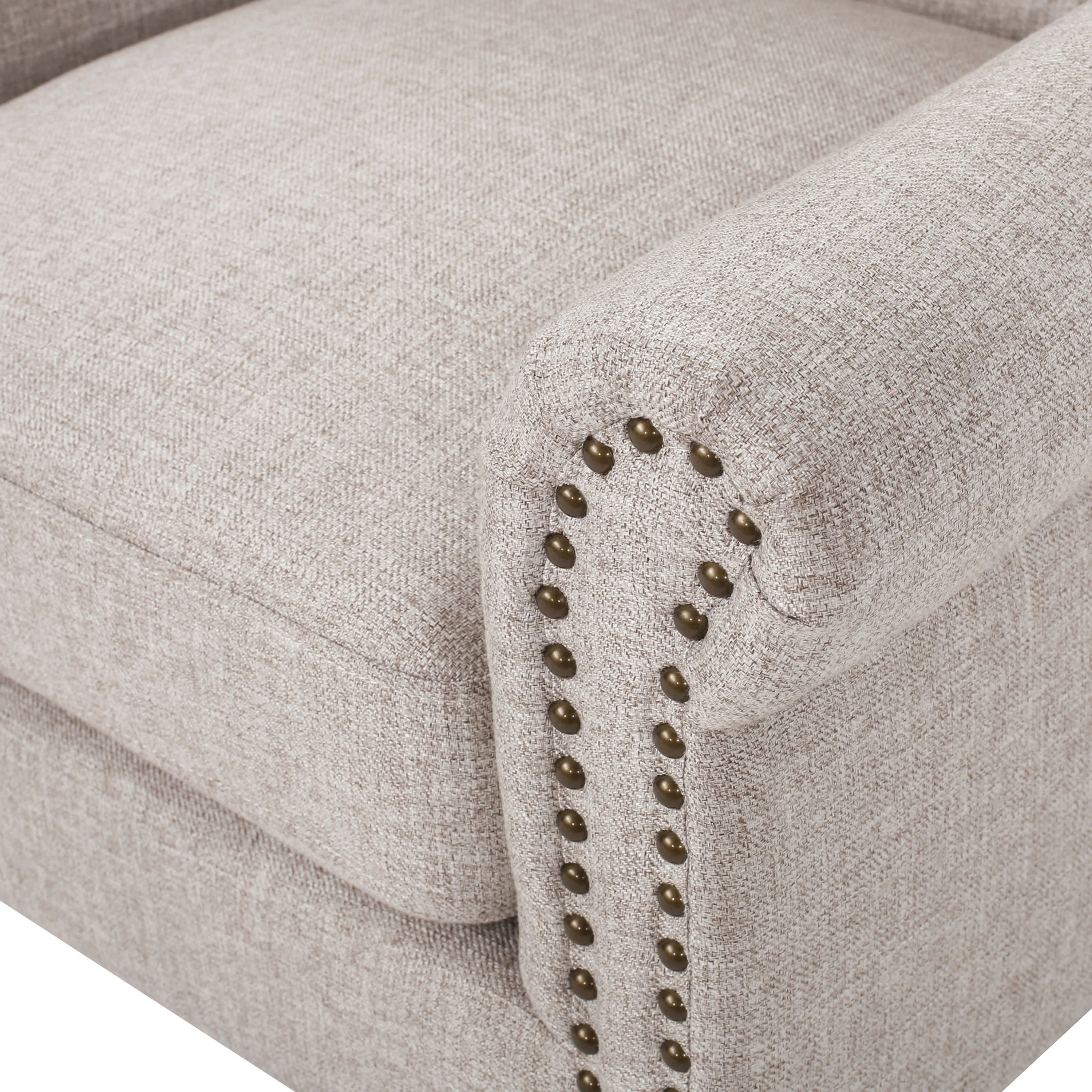 Lainie Traditional Tufted Winged Fabric Accent Chair - furnishings