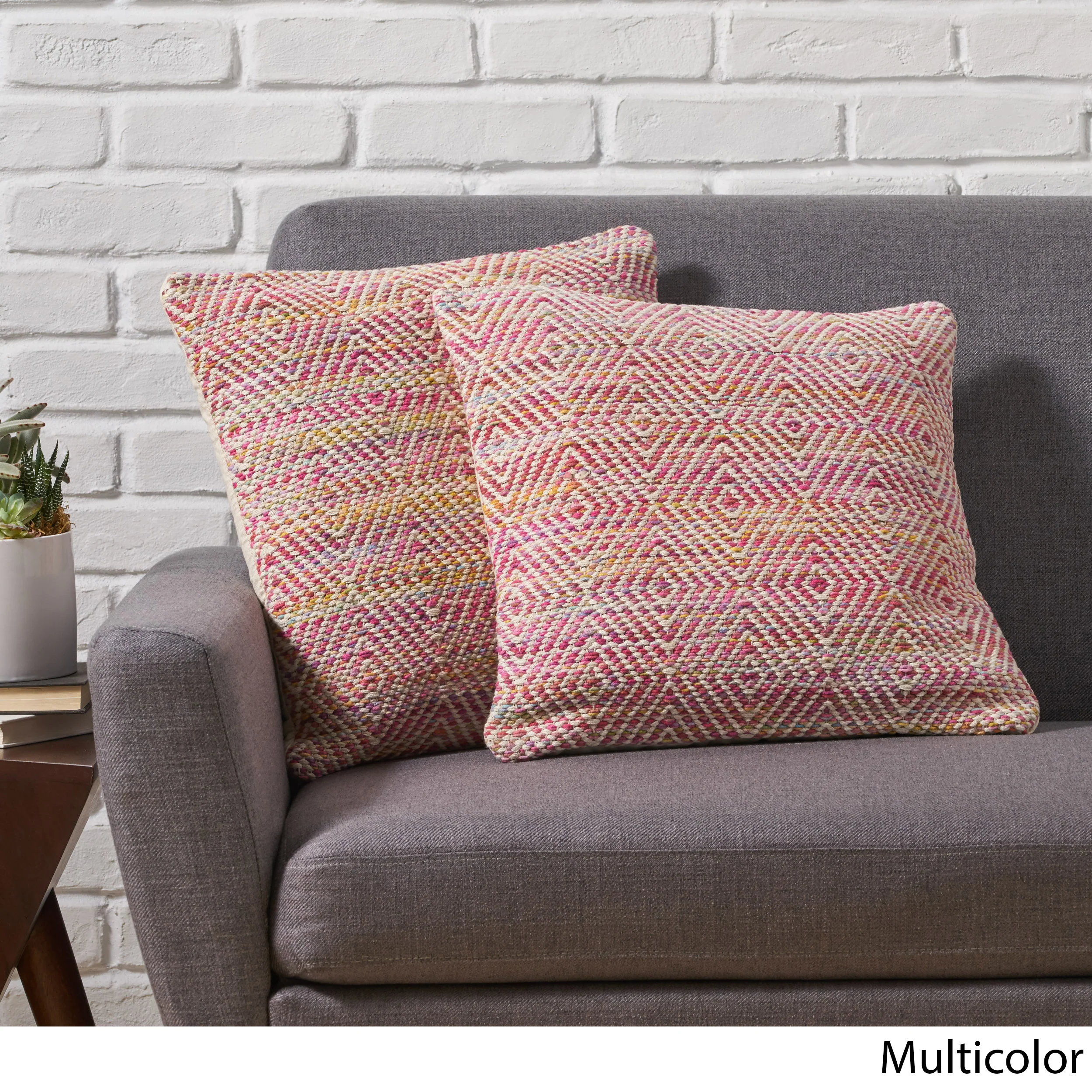 Kristal Boho Cotton Throw Pillow (Set of 2) - furnishings