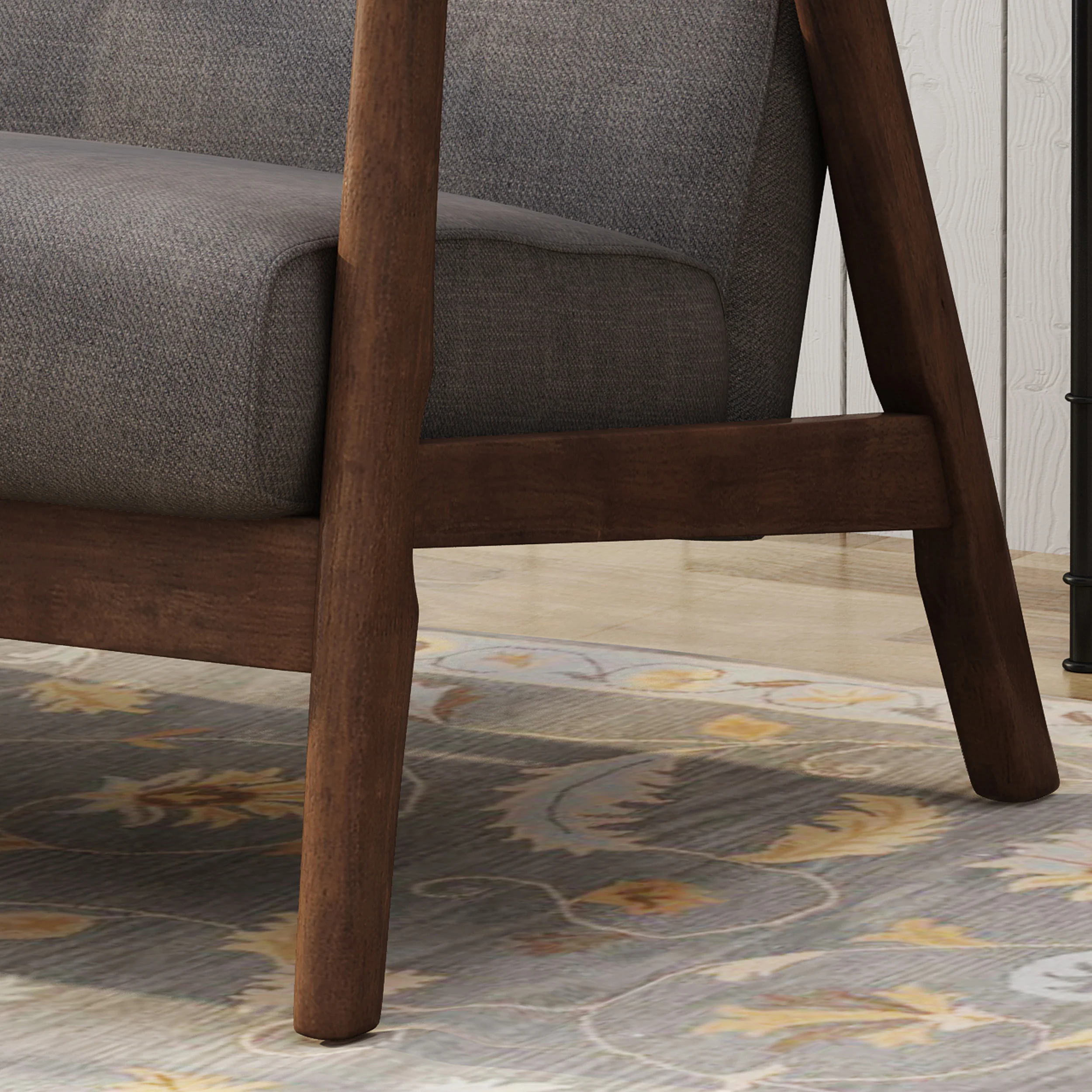 Redding Mid-Century Modern Settee - furnishings
