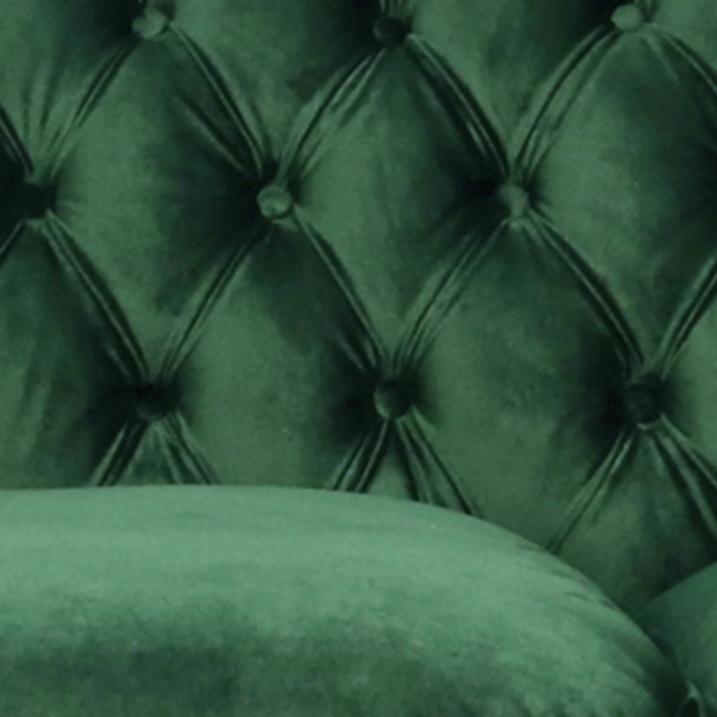 Vita Chesterfield Tufted Microfiber Sofa with Scroll Arms - furnishings