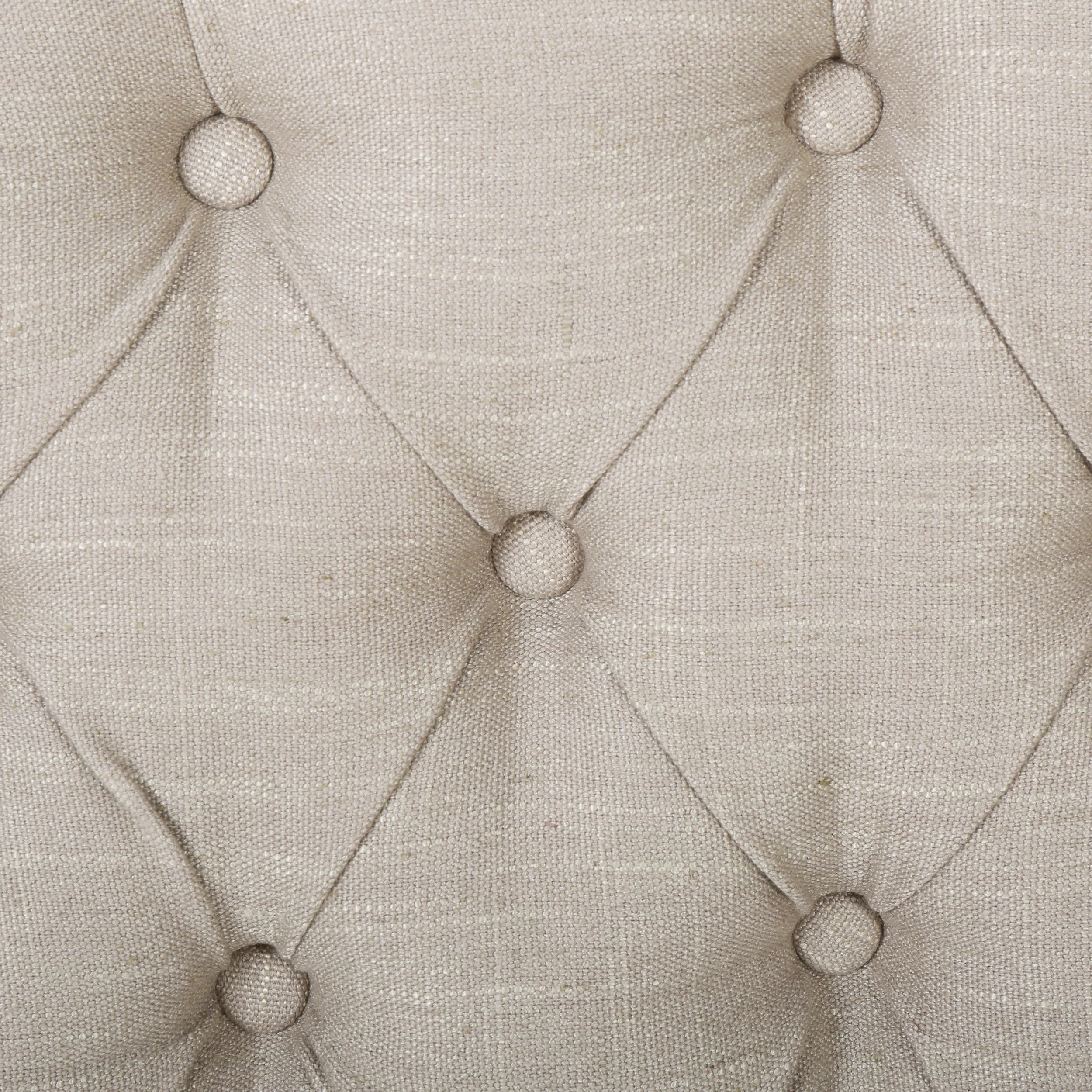 Cannes Adjustable King/ California King Fabric Headboard-Sand - furnishings